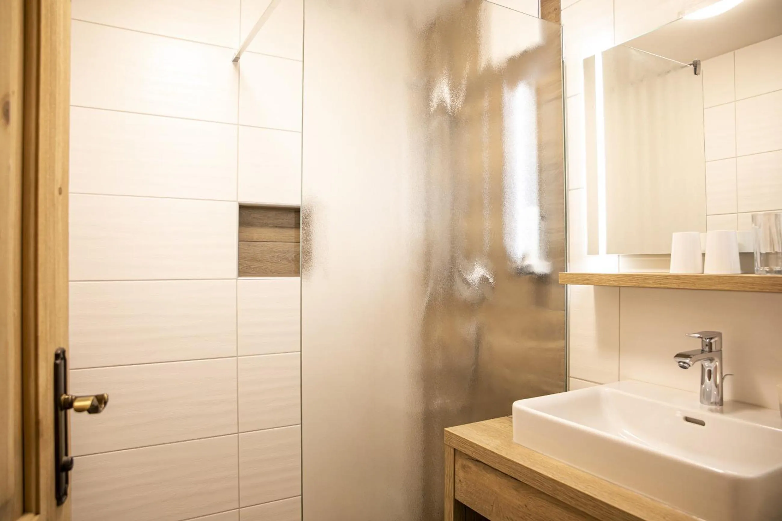 Shower in Hotel-Gasthof "Zur Mühle"