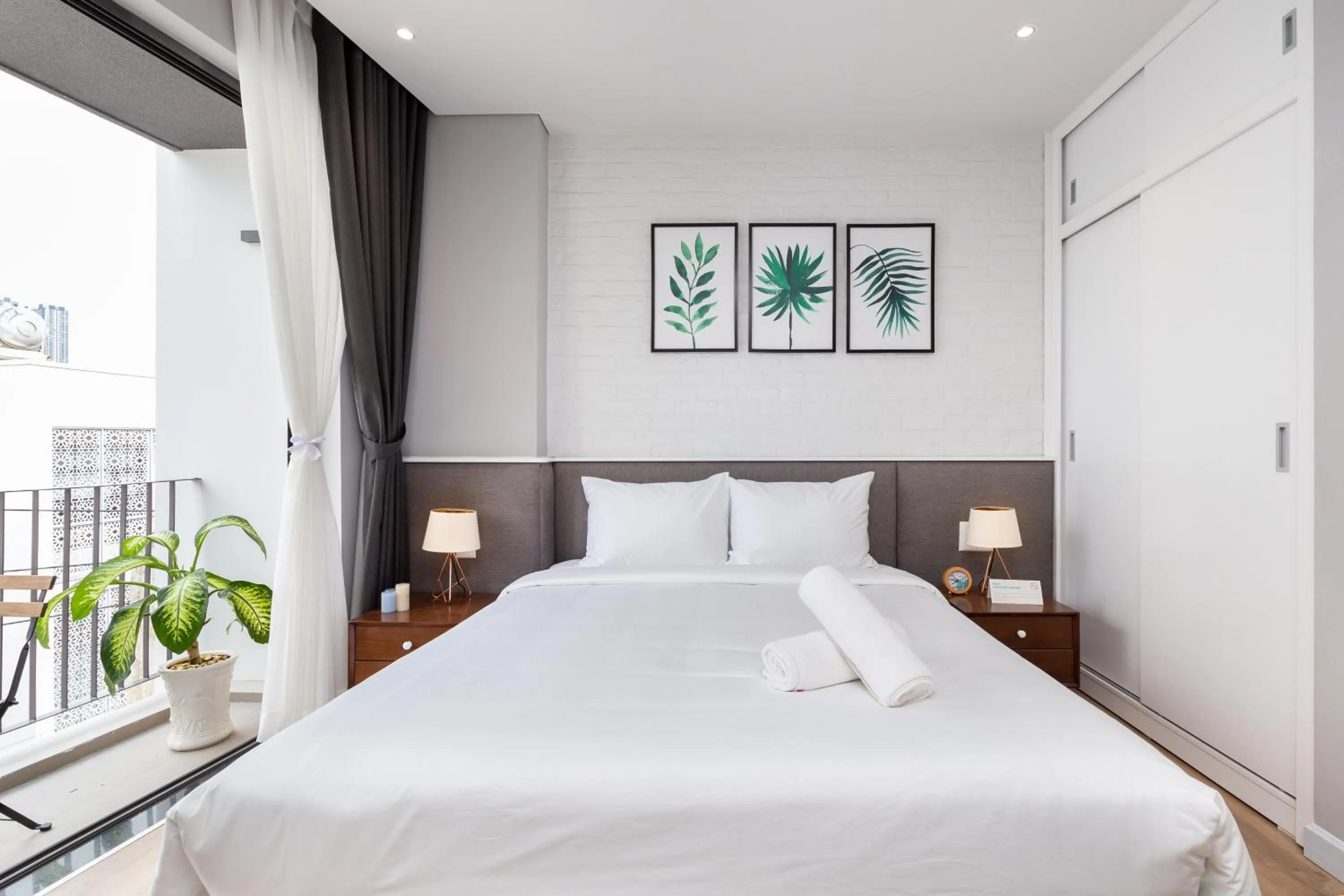 Bedroom, Bed in Cozrum Homes - Premier Residence