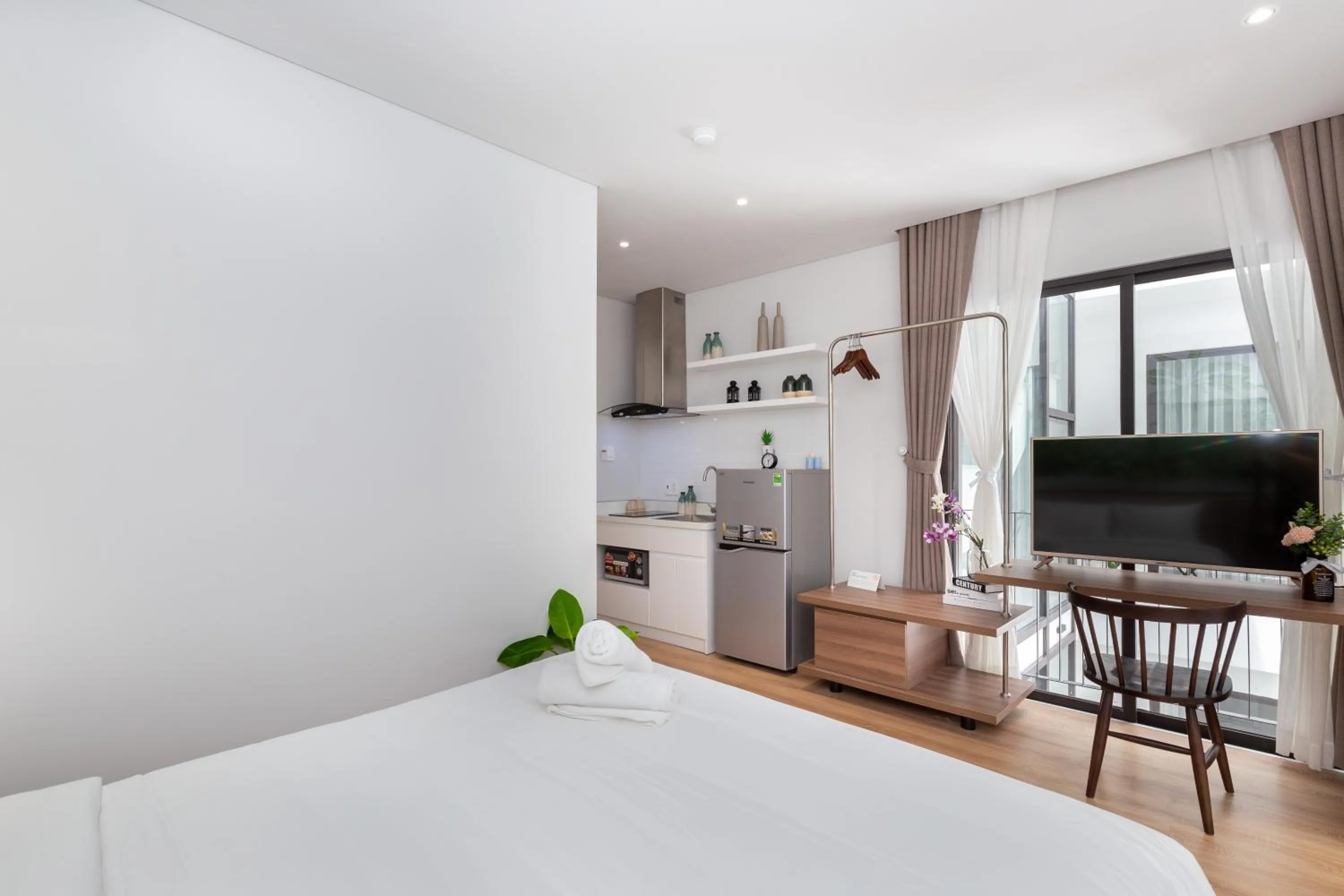 TV and multimedia, Bed in Cozrum Homes - Premier Residence