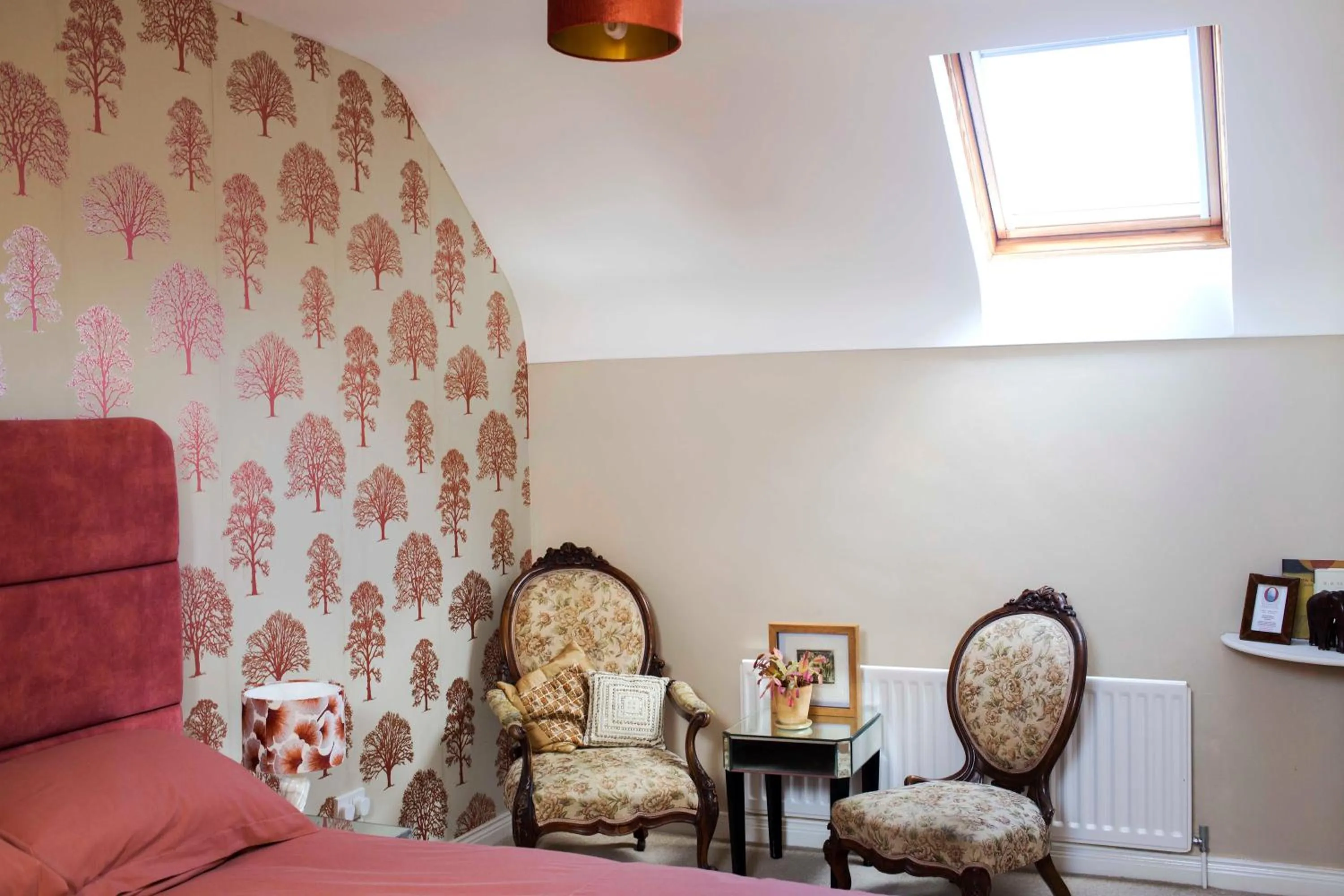 Seating area in Old Schoolhouse B and B