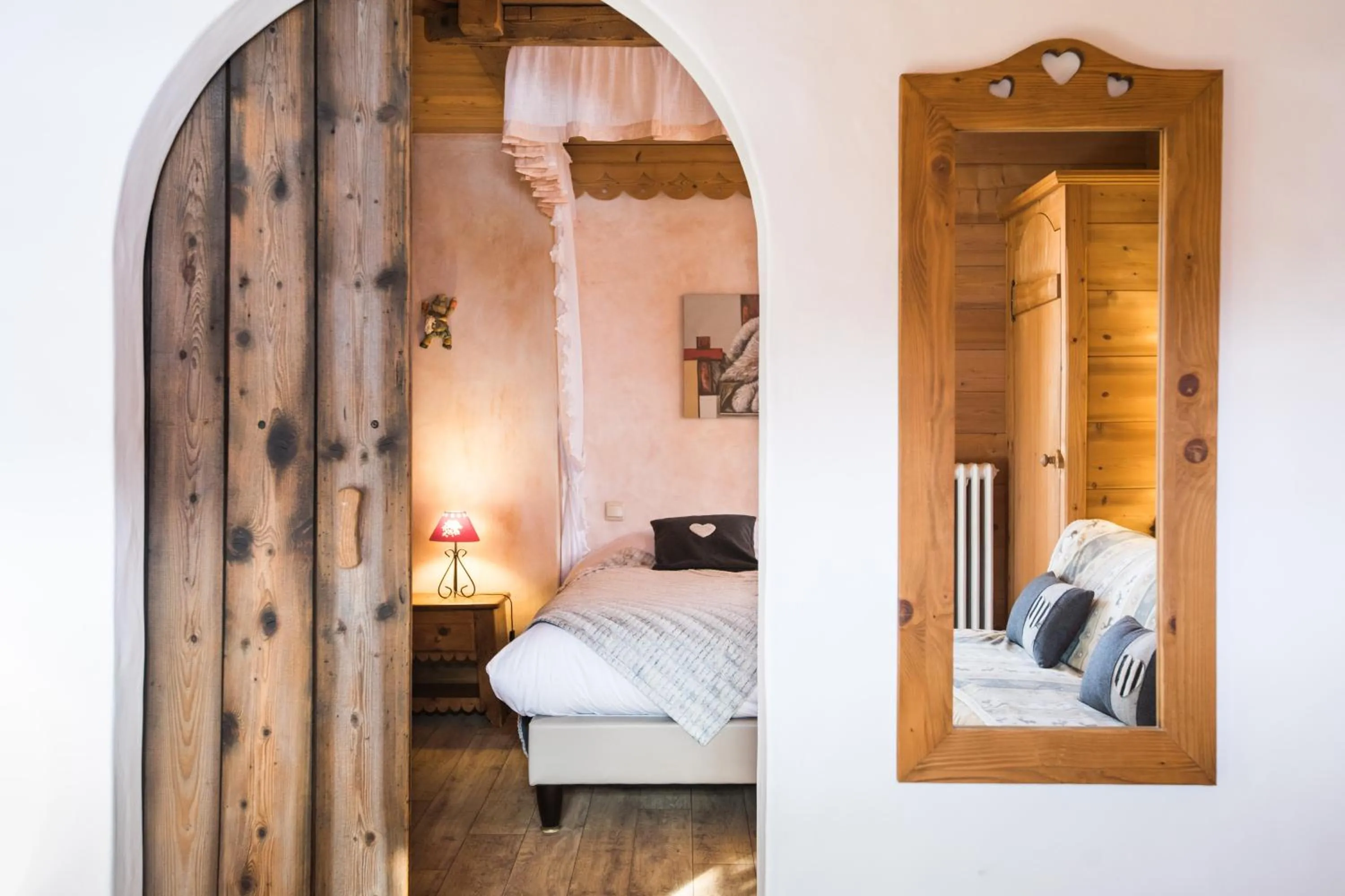 Bed in Les Chalets de La Griyotire