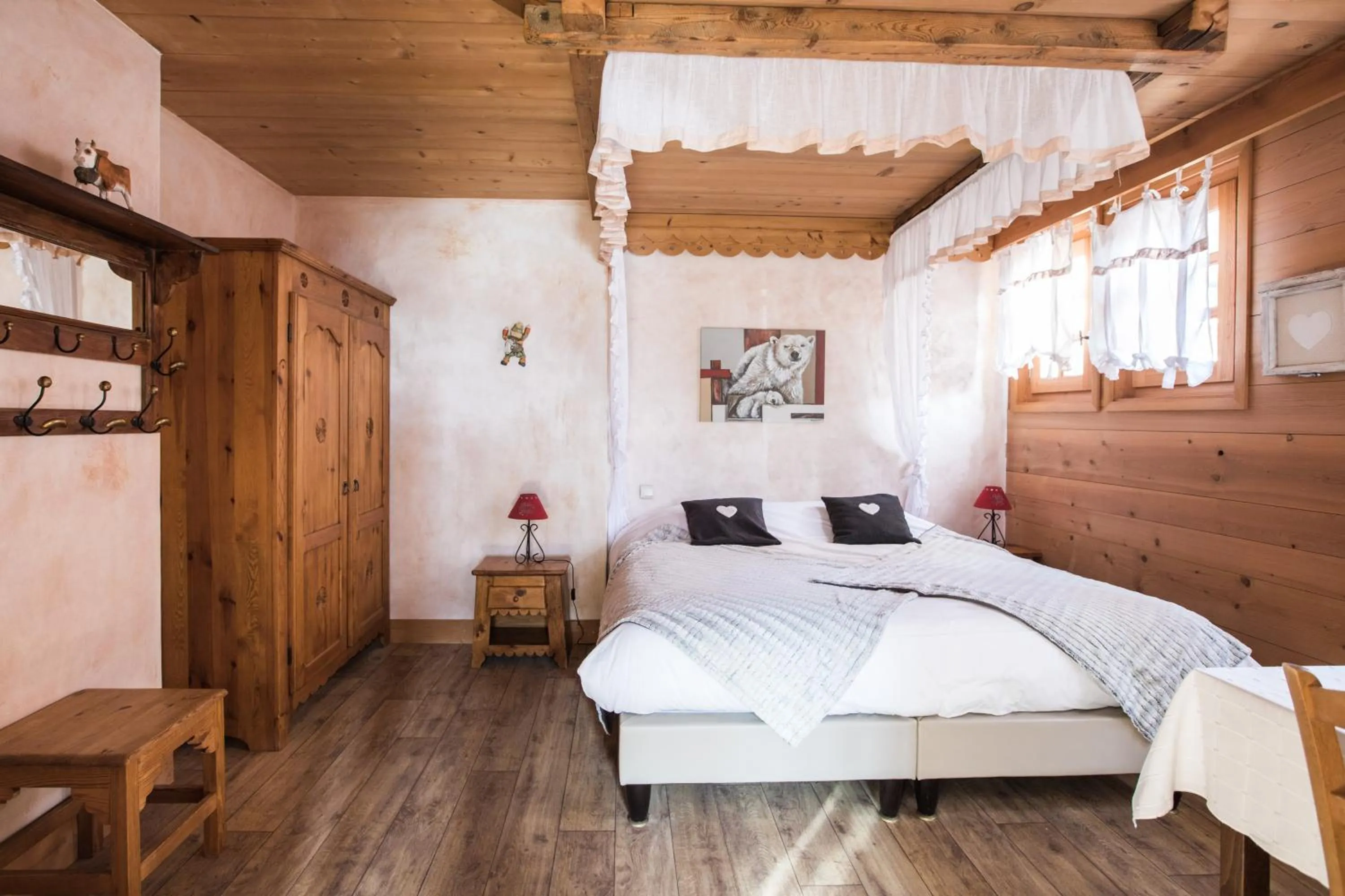 Bed in Les Chalets de La Griyotire