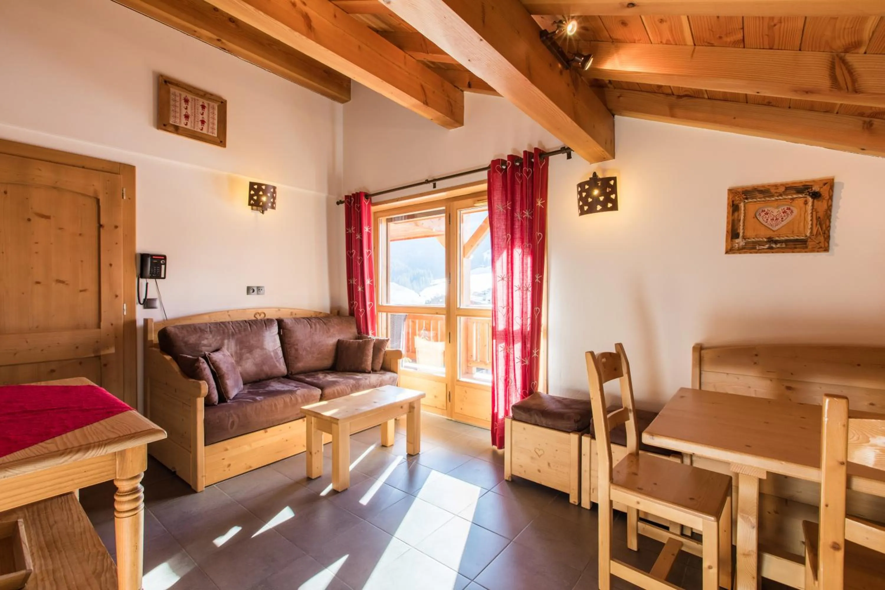 Living room in Les Chalets de La Griyotire
