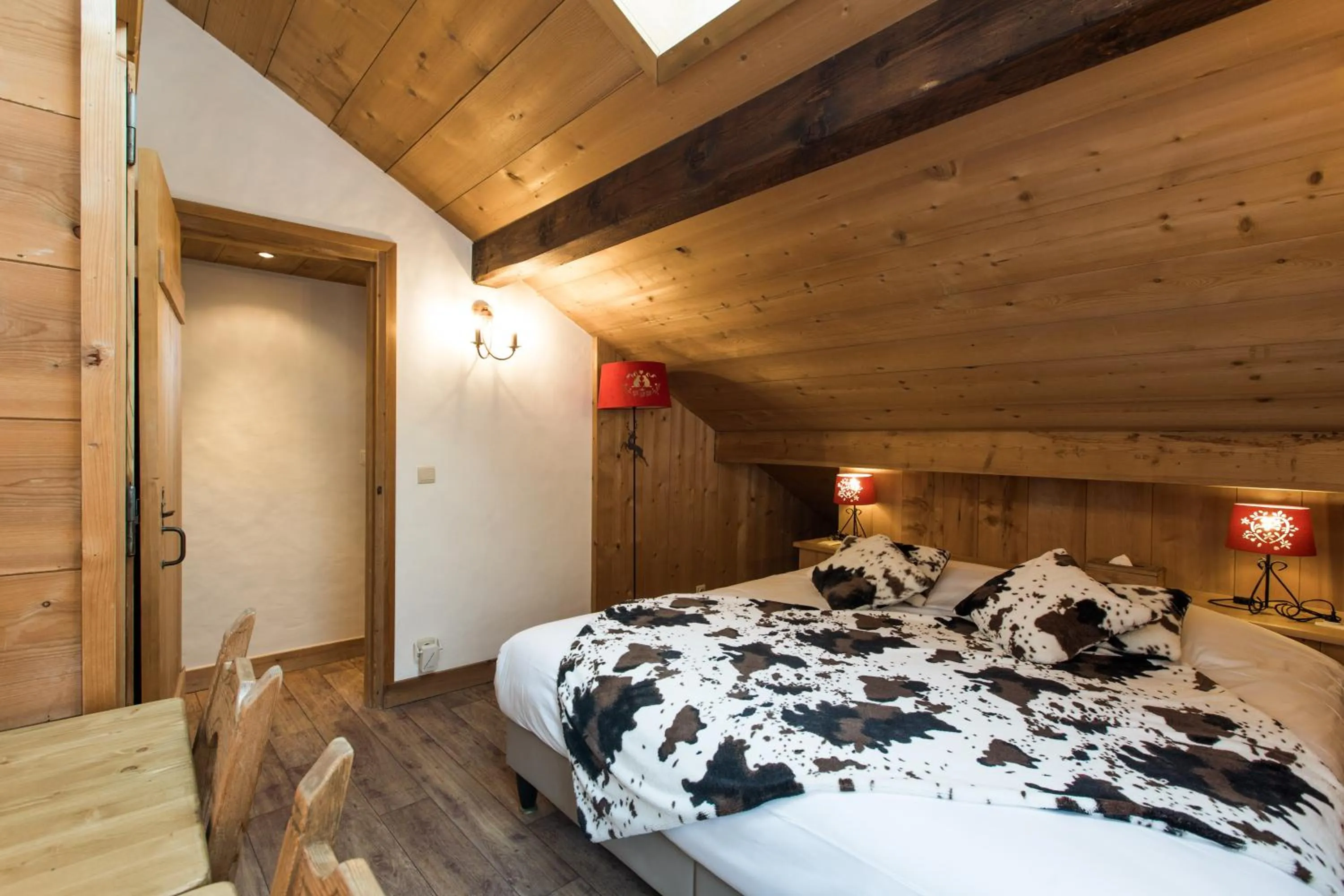 Bed in Les Chalets de La Griyotire