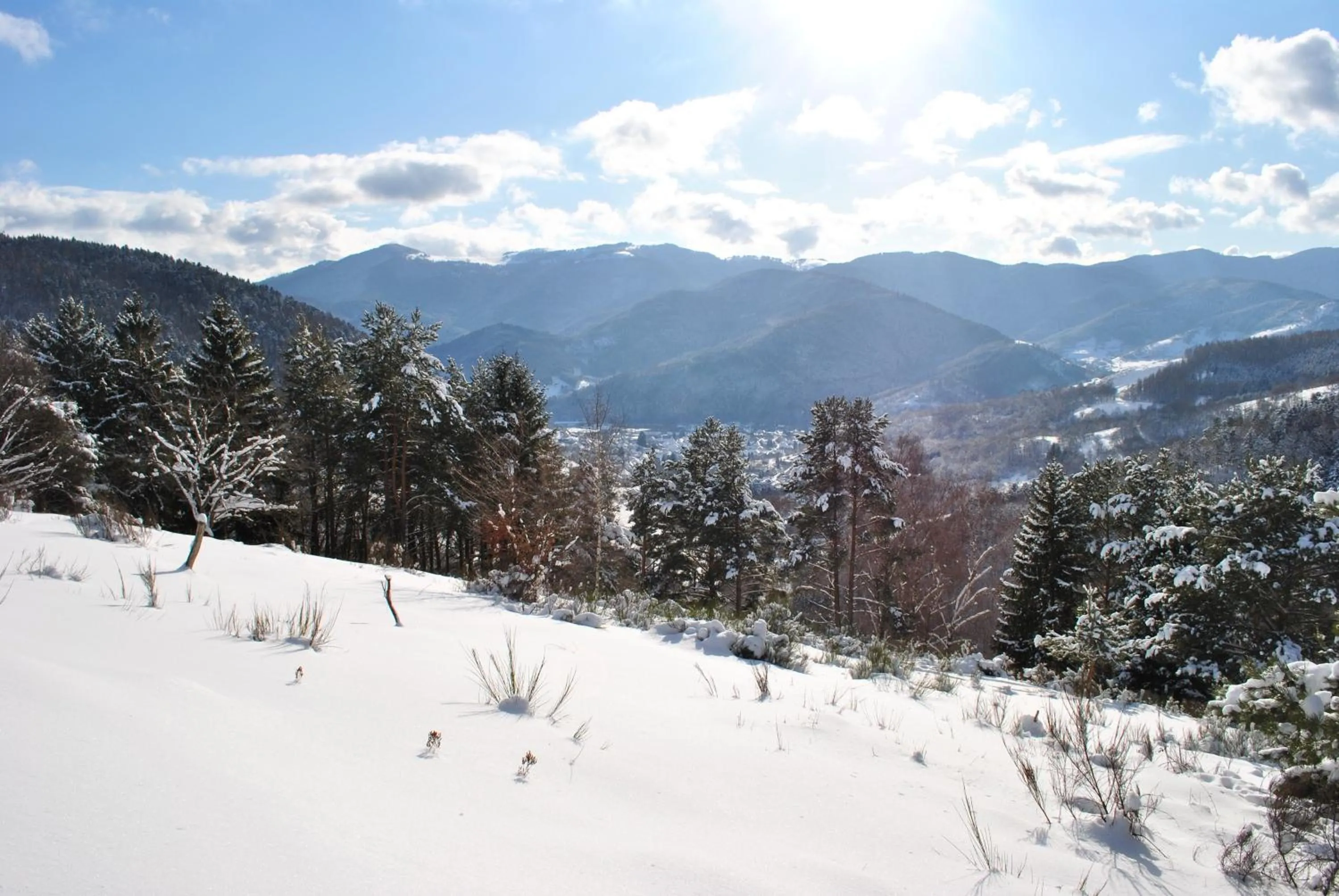 Winter in Logis Auberge Du Mehrbachel - Hôtel & Restaurant