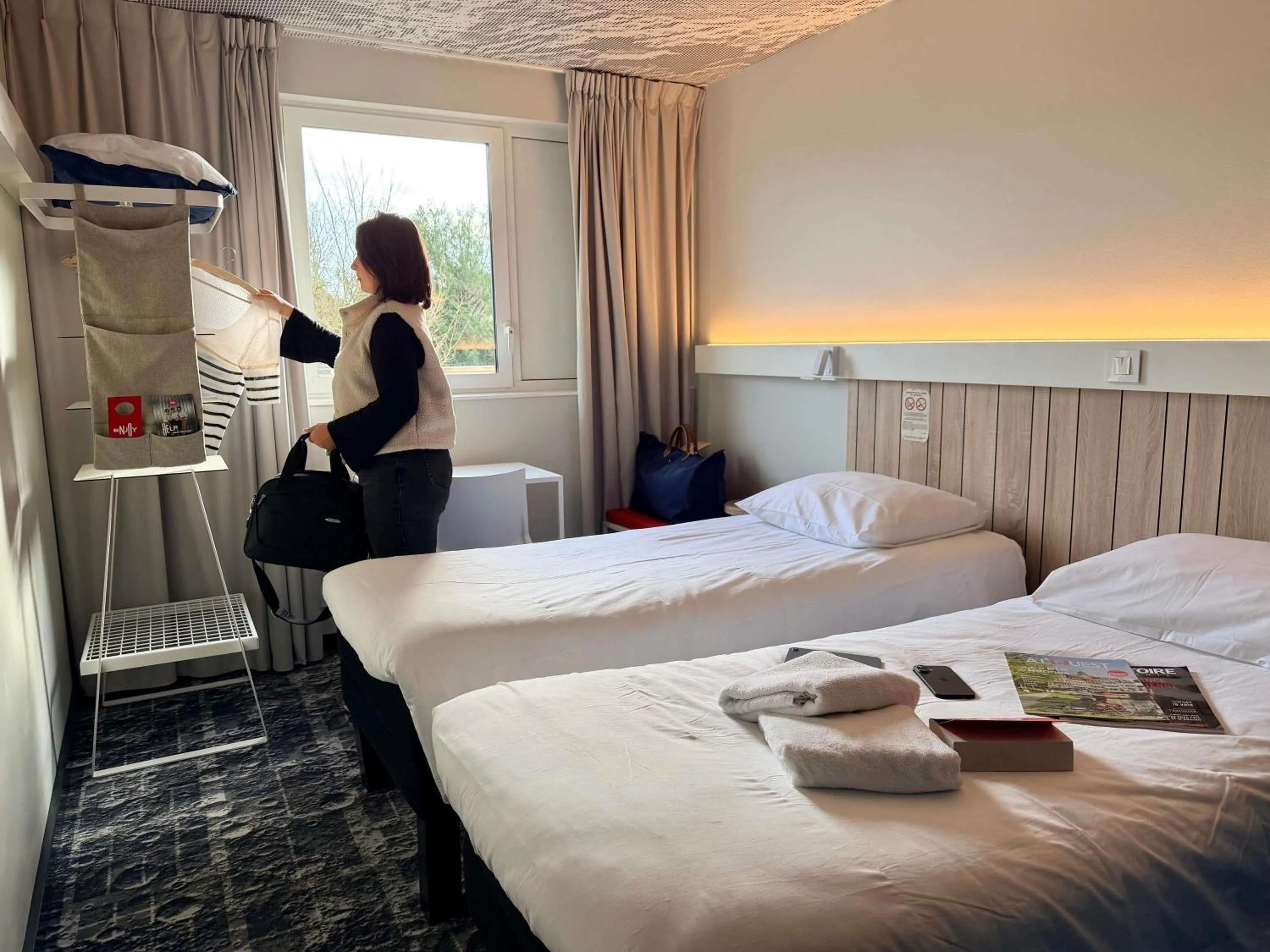 Bedroom, Bed in ibis Rennes Cesson