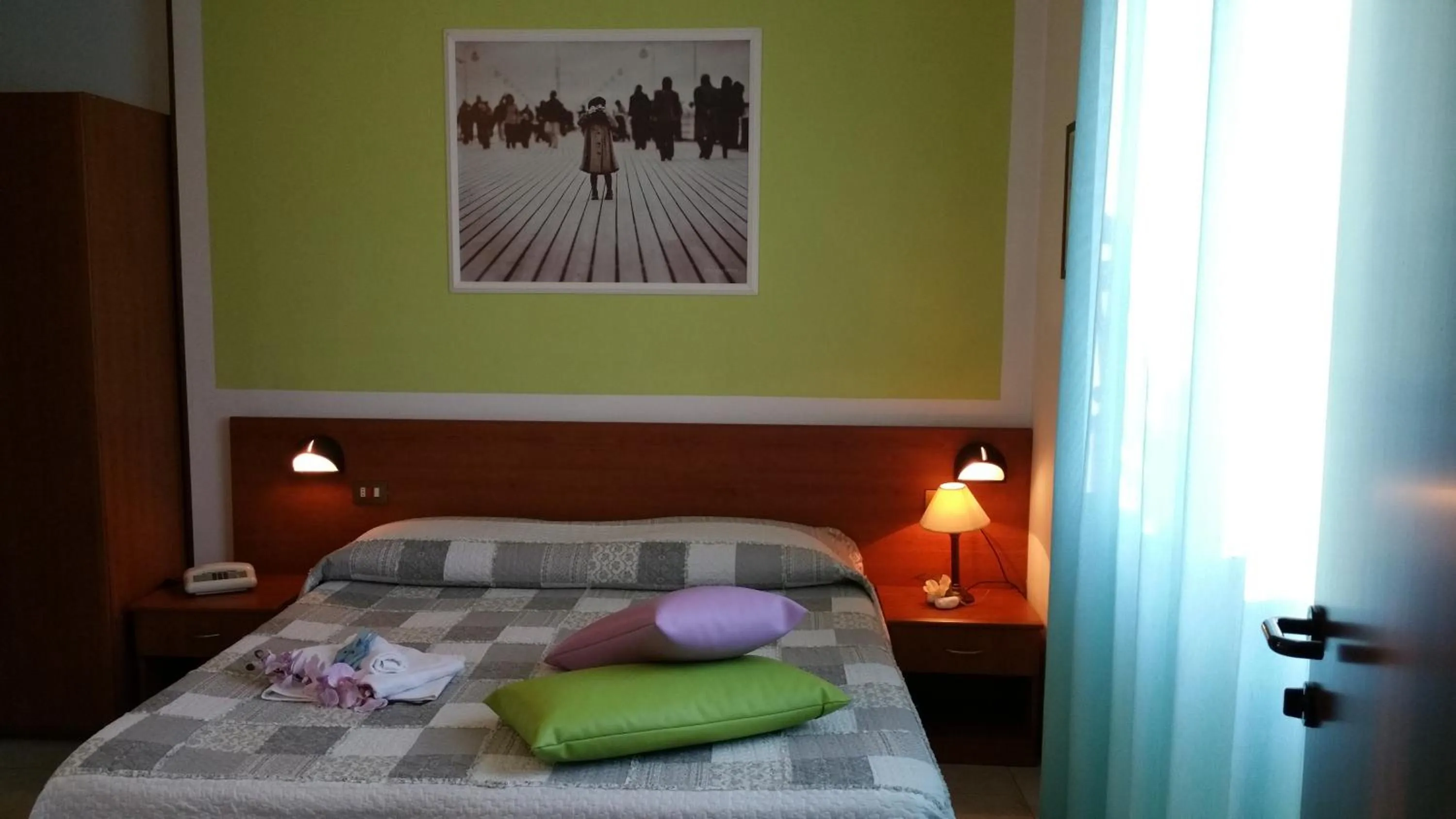 Bed in Hotel Villa Truentum