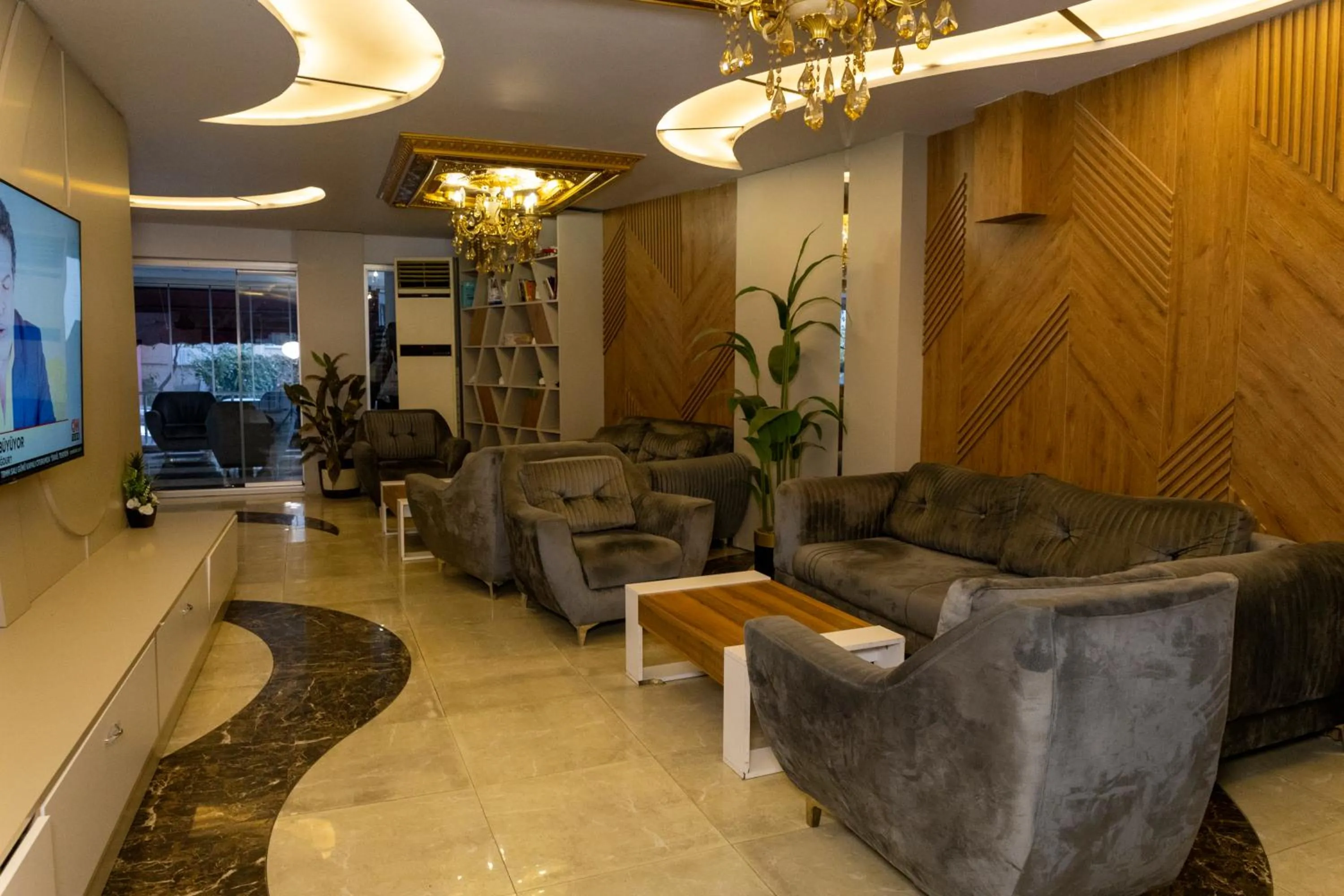 Lobby or reception in Grand Heykel Hotel