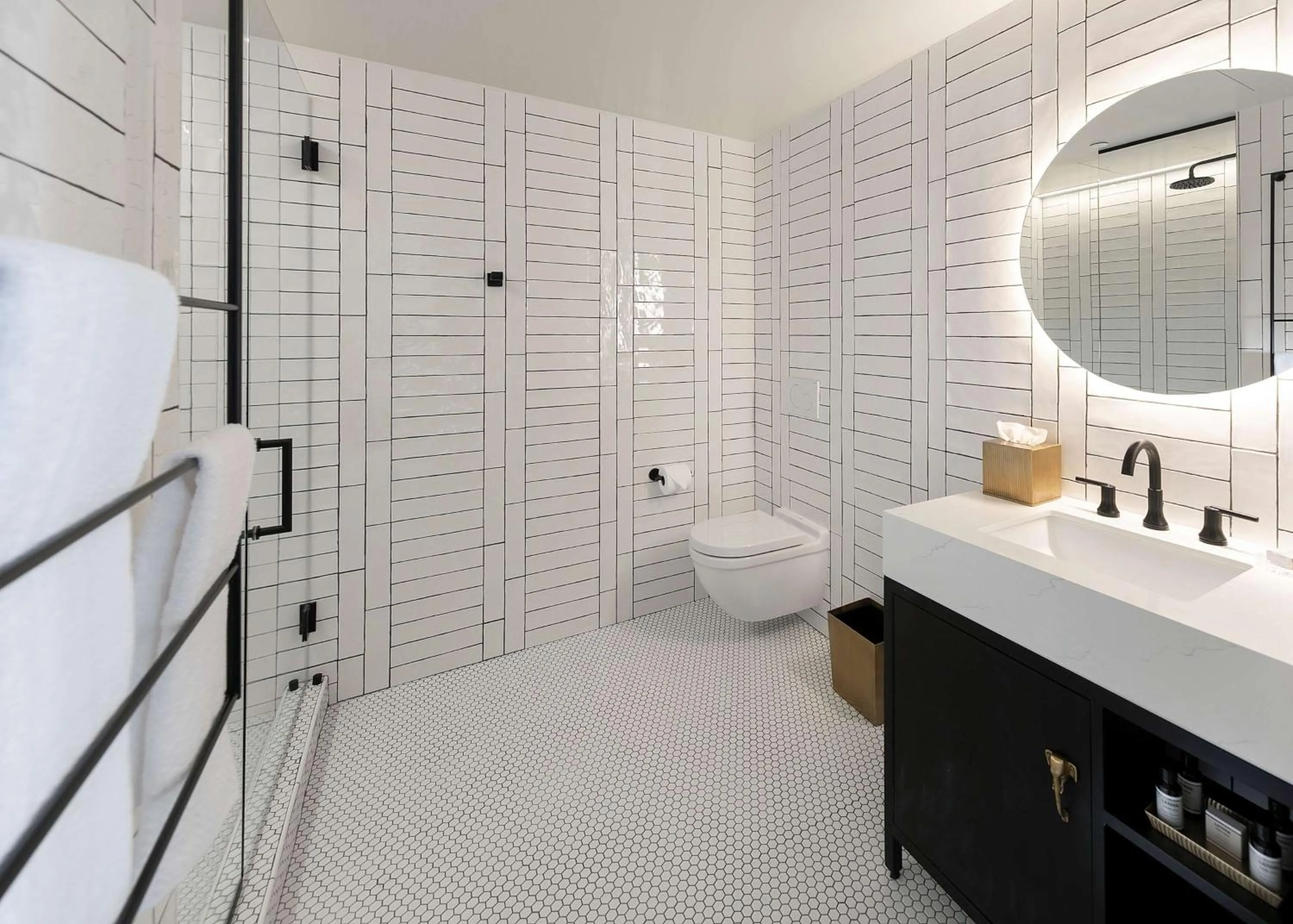 Bathroom in The Wayfarer Downtown LA, Tapestry Collection by Hilton