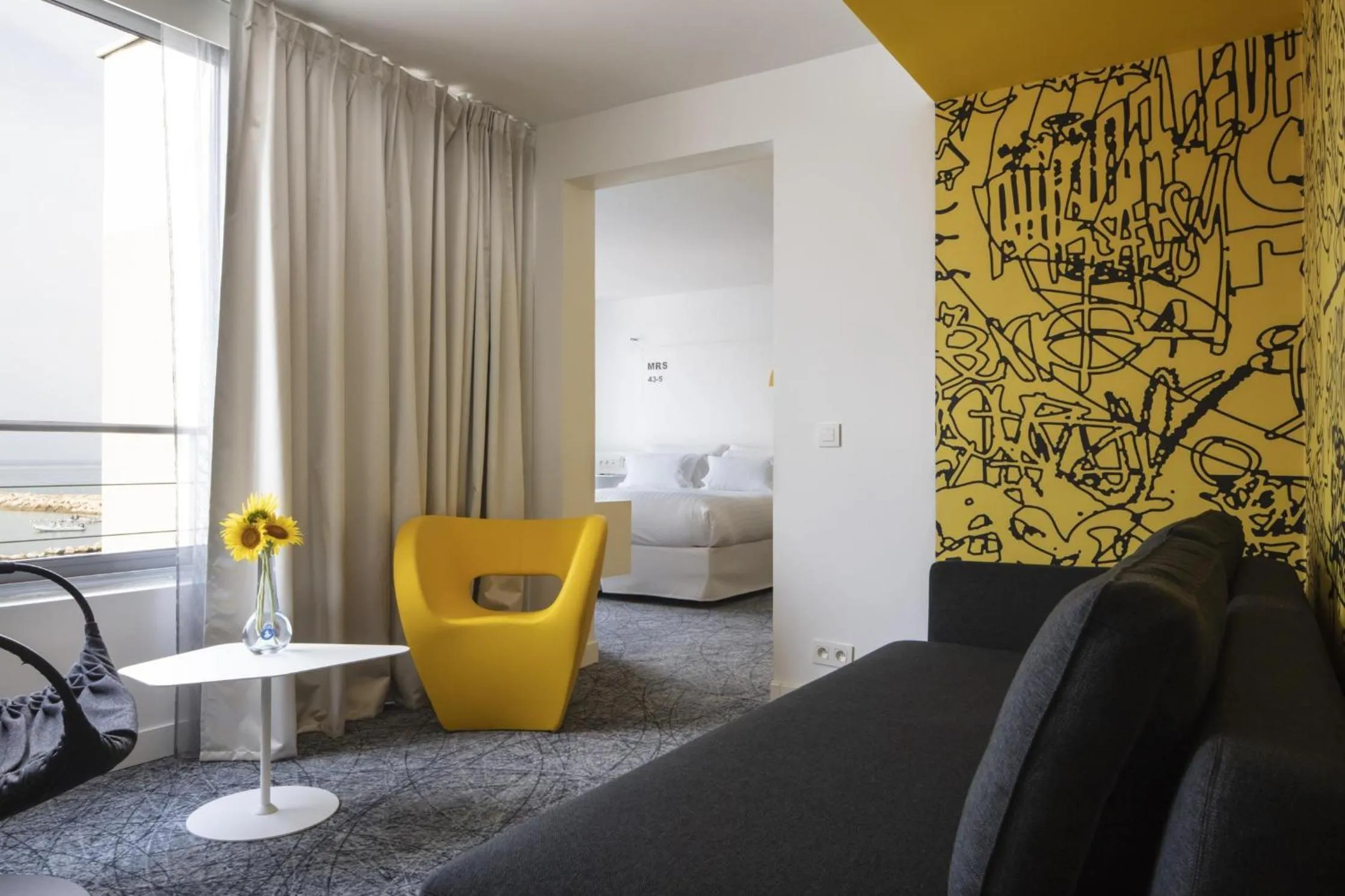 Bedroom, Bed in nhow Marseille