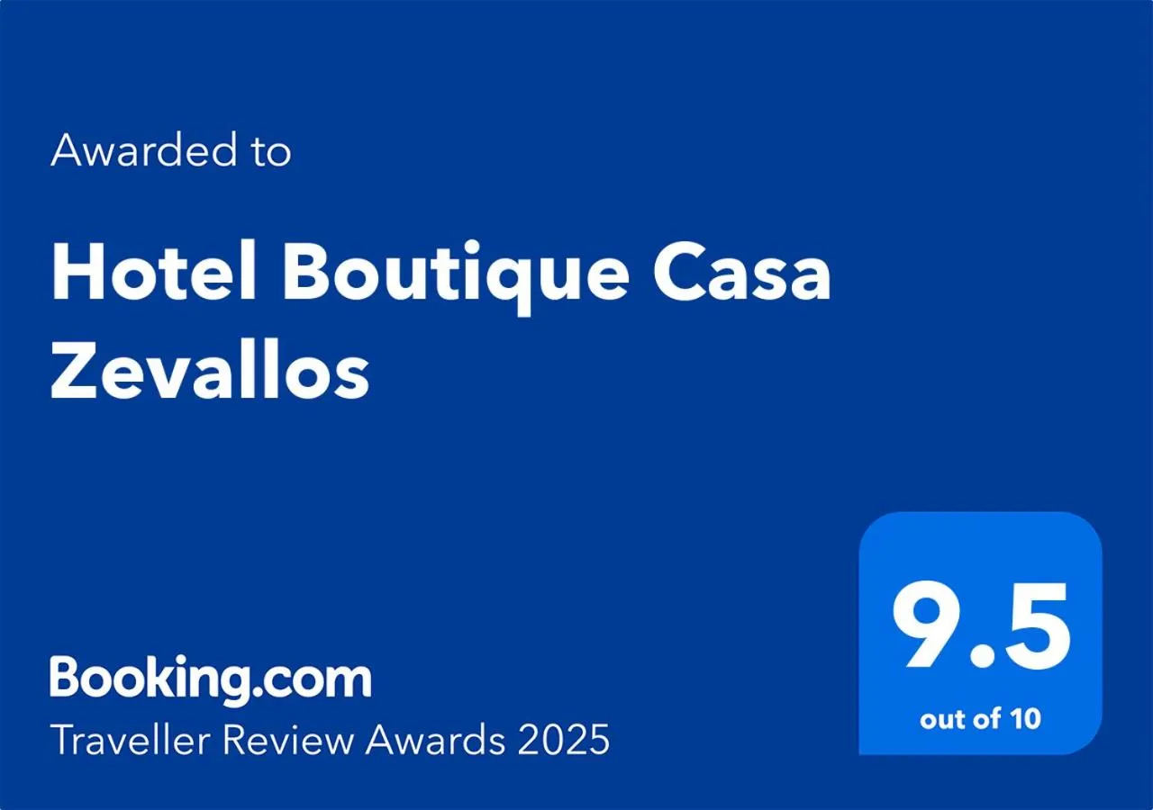 Certificate/Award in Hotel Boutique Casa Zevallos
