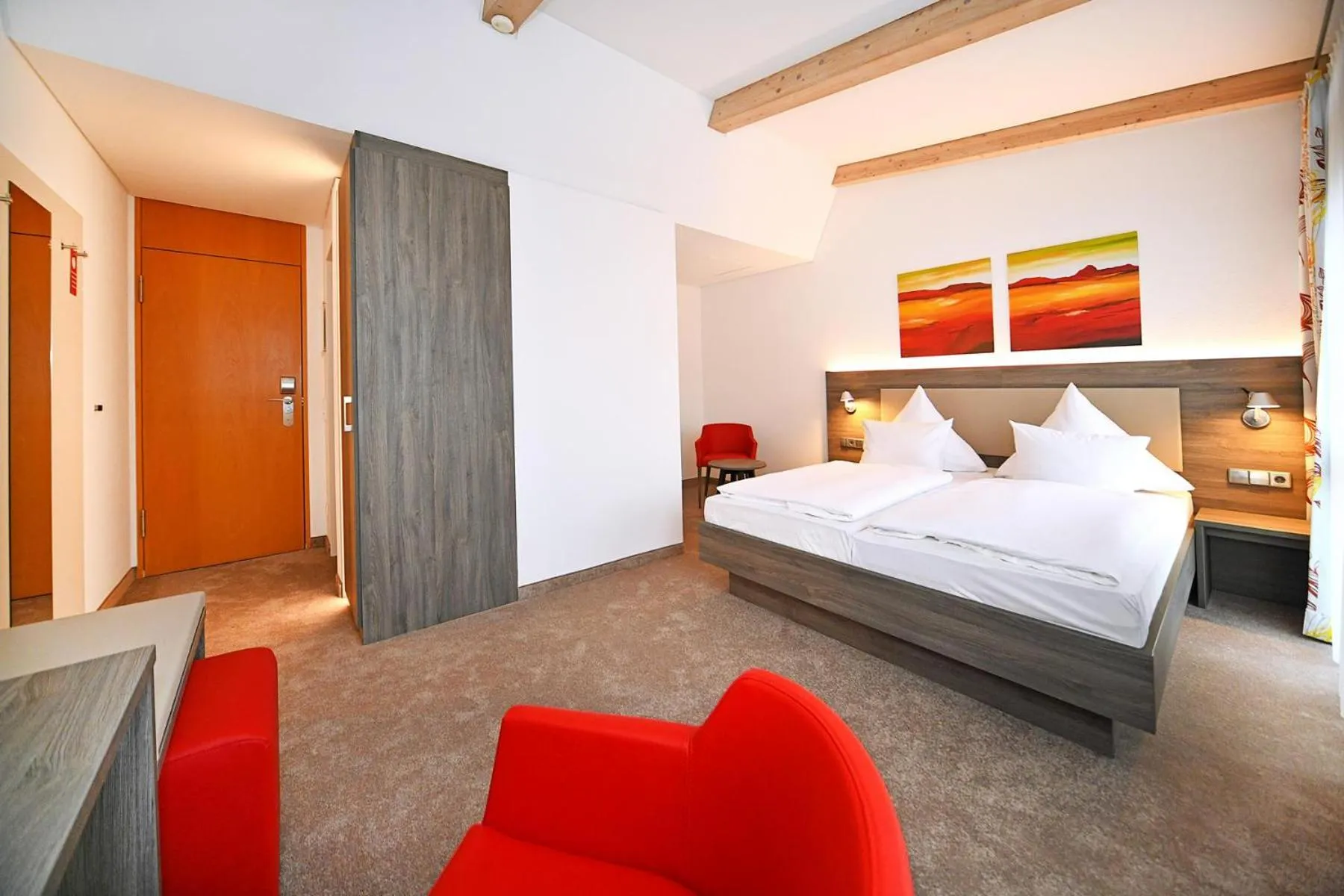 Bed in GenoHotel Karlsruhe