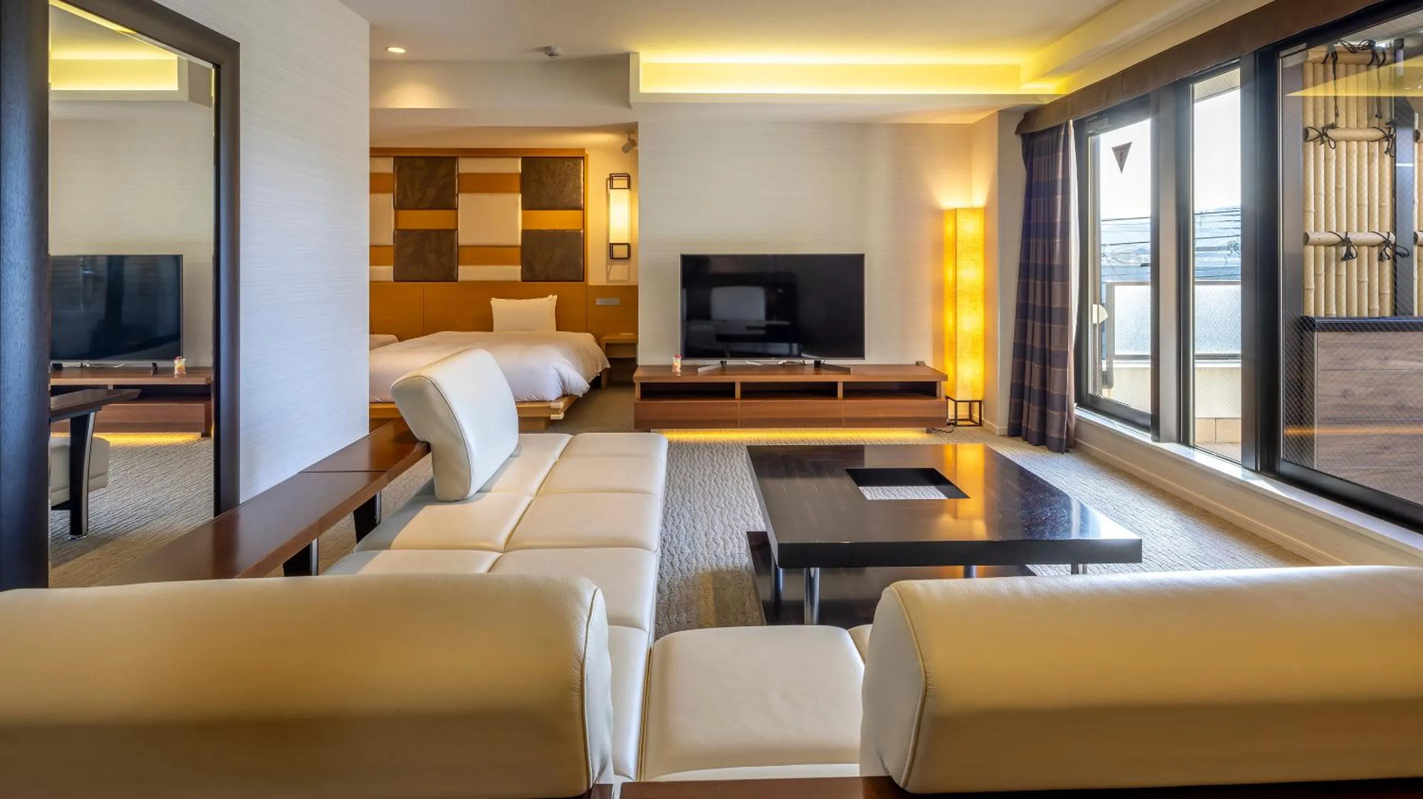 Living room in Riverte Kyoto Kamogawa