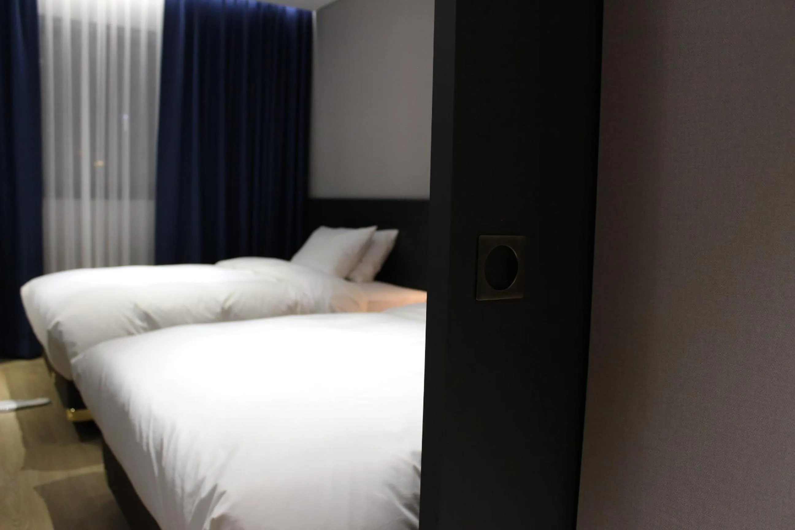 Bed in Rivertain Hotel Gyeongju