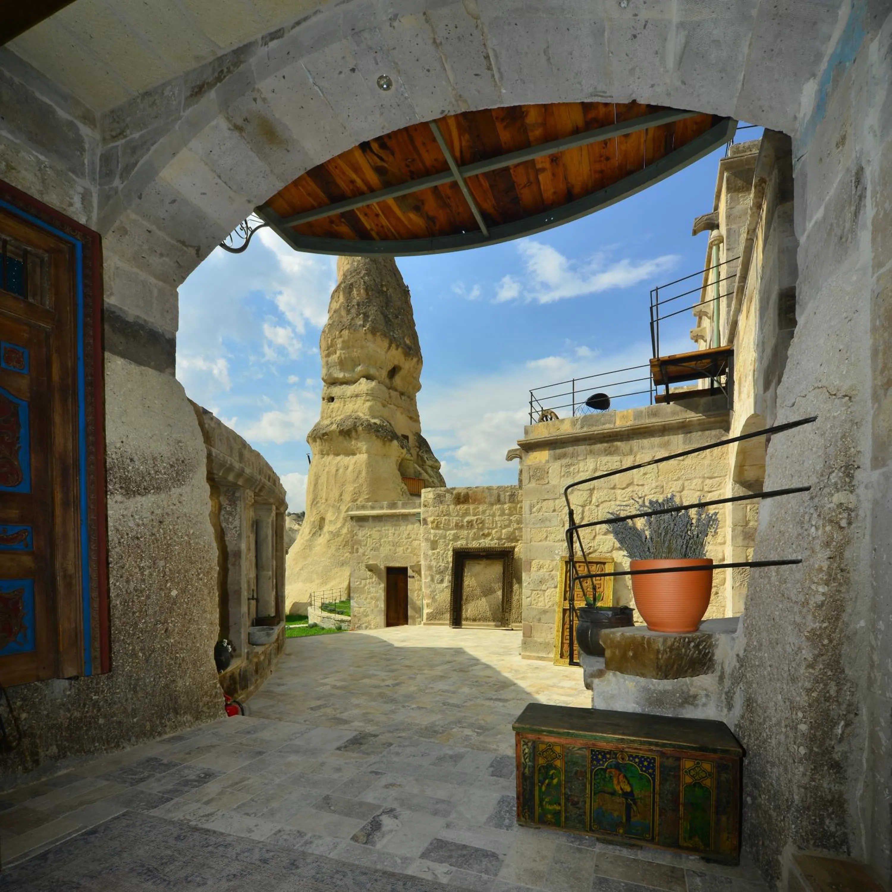 Garden view in Aza Cave Cappadocia Adult Hotel