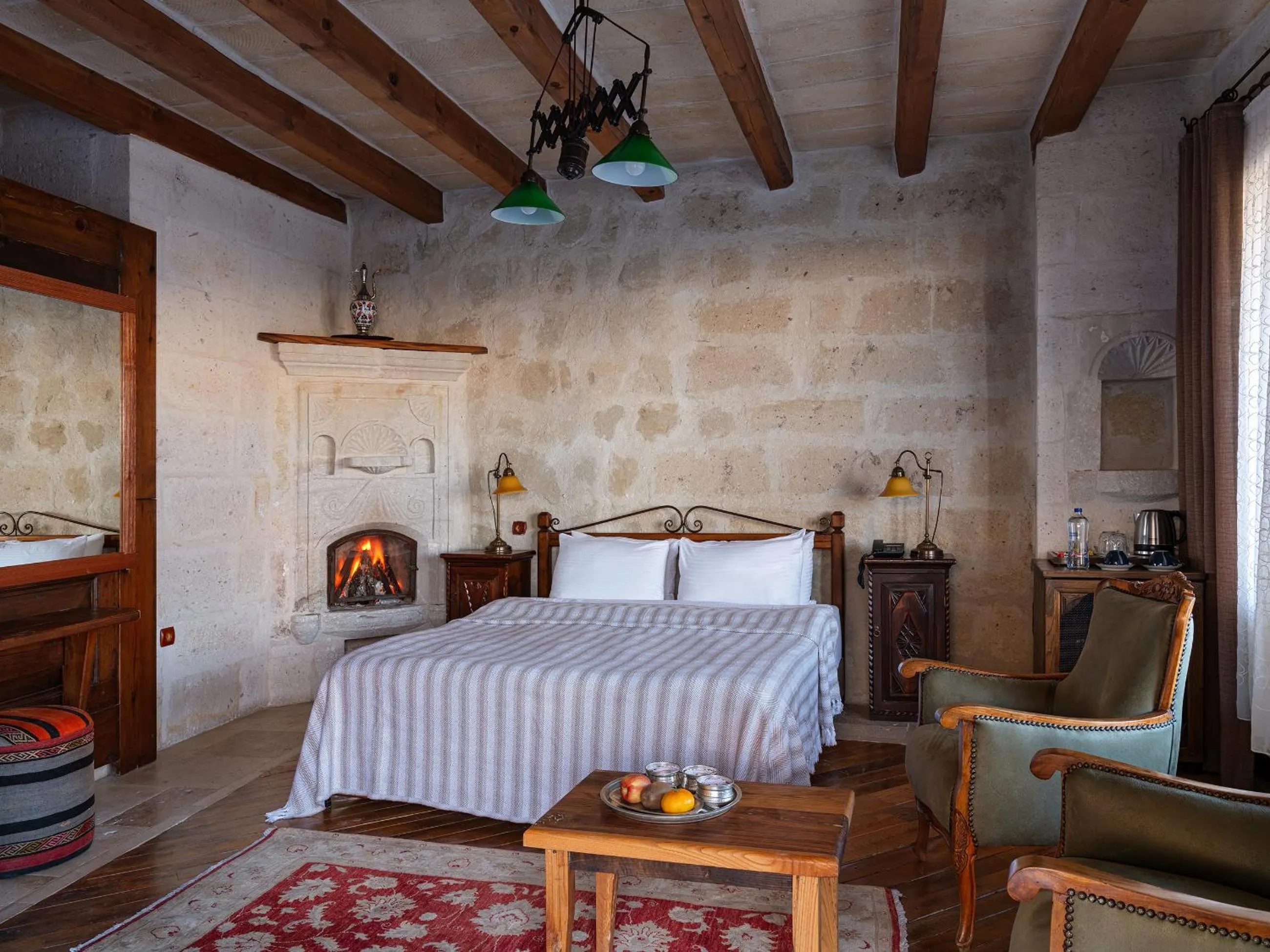 Bed in Aza Cave Cappadocia Adult Hotel