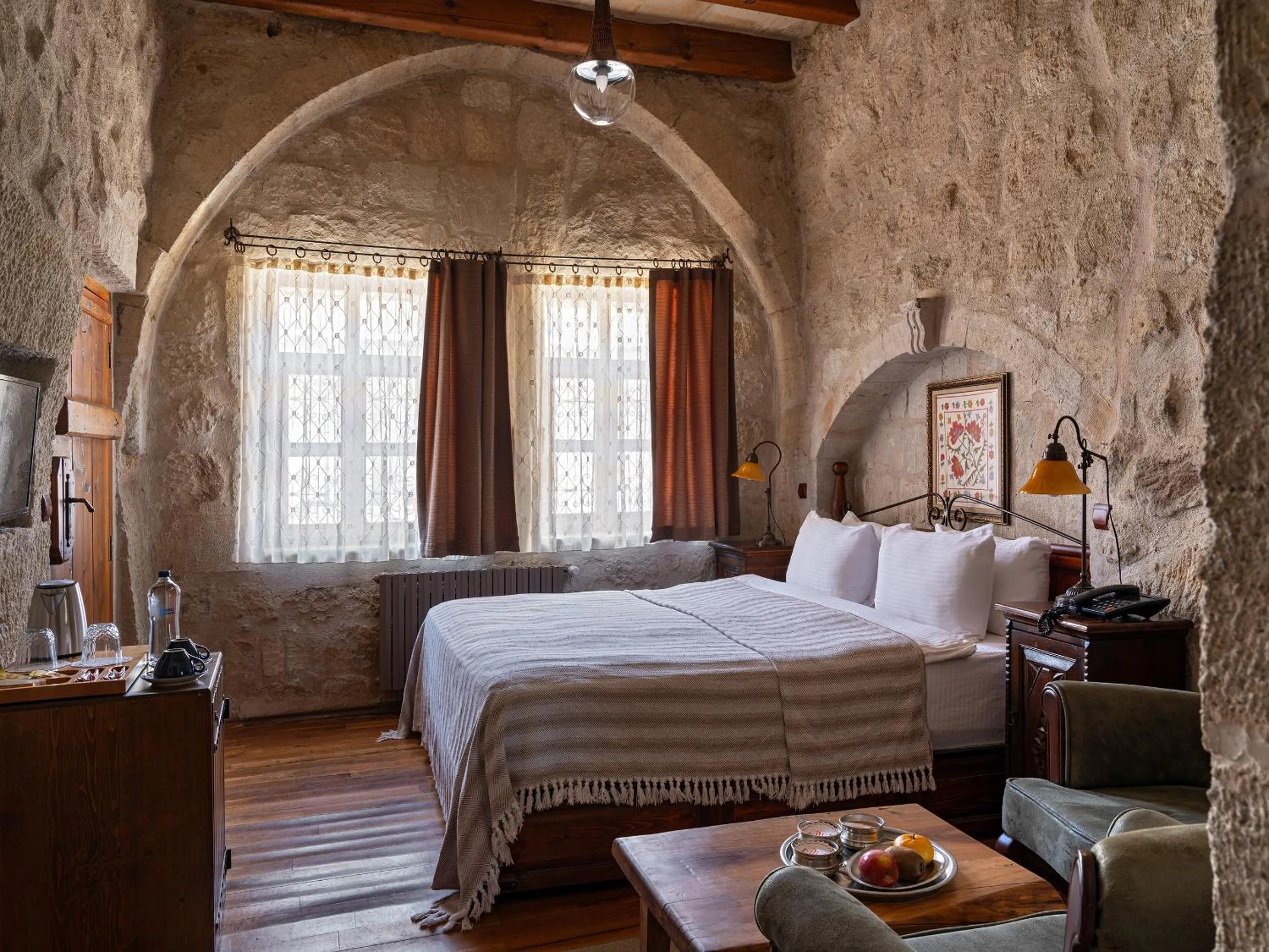 Photo of the whole room, Bed in Aza Cave Cappadocia Adult Hotel