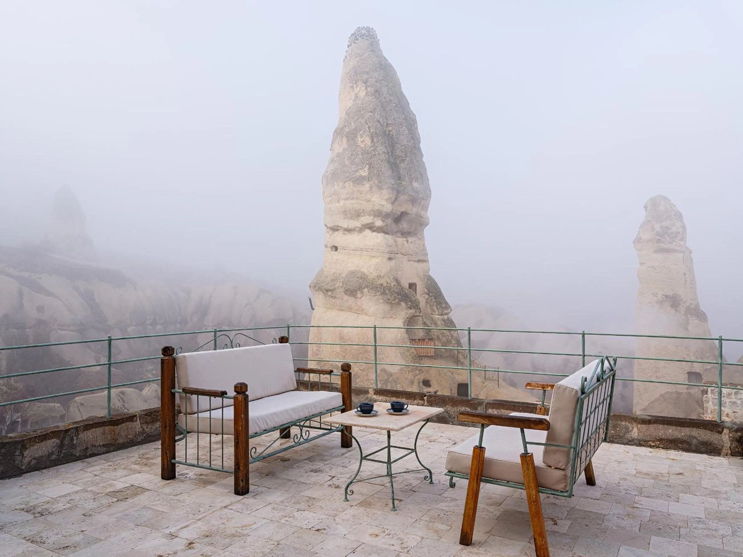 Natural landscape in Aza Cave Cappadocia Adult Hotel