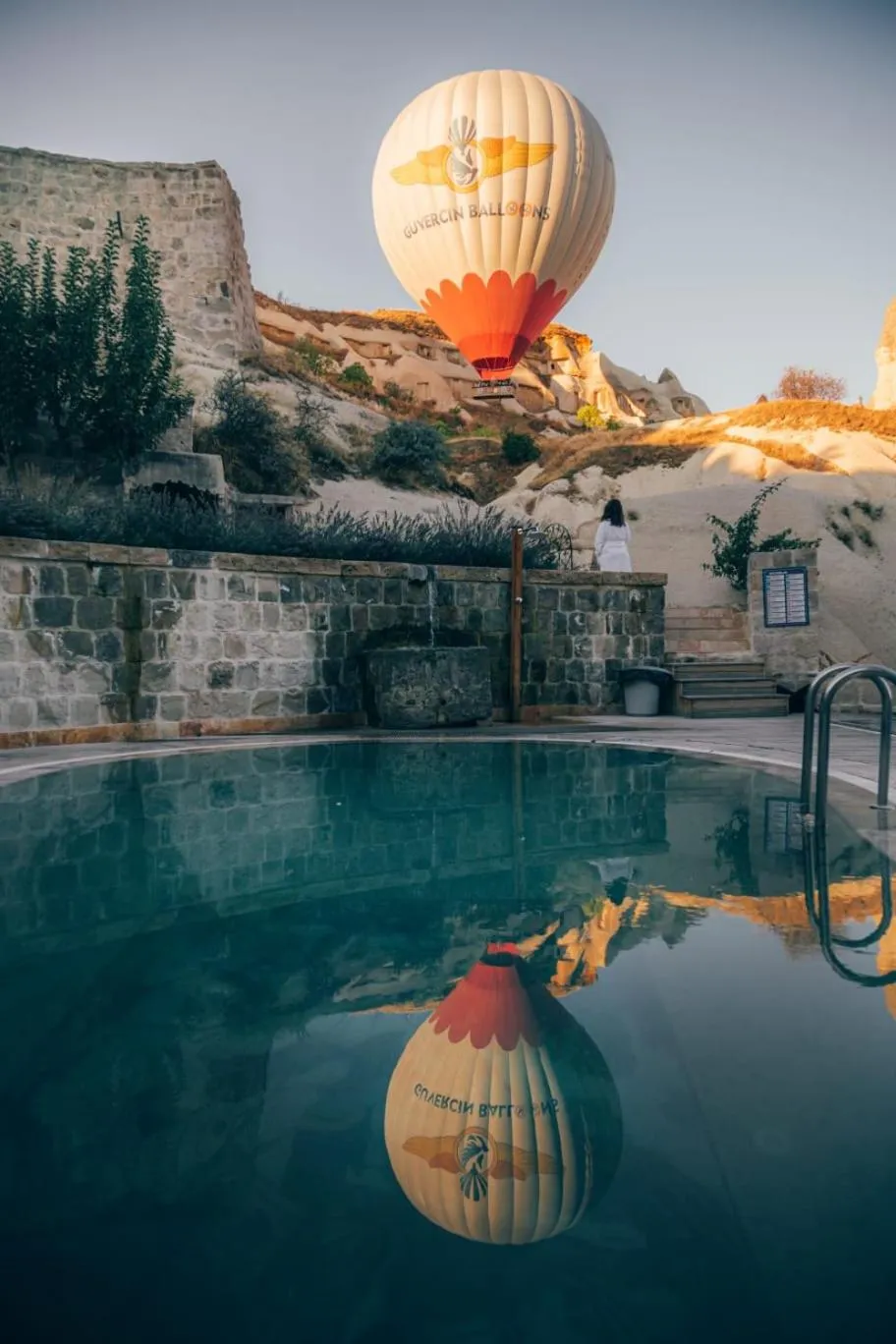 Swimming pool in Aza Cave Cappadocia Adult Hotel