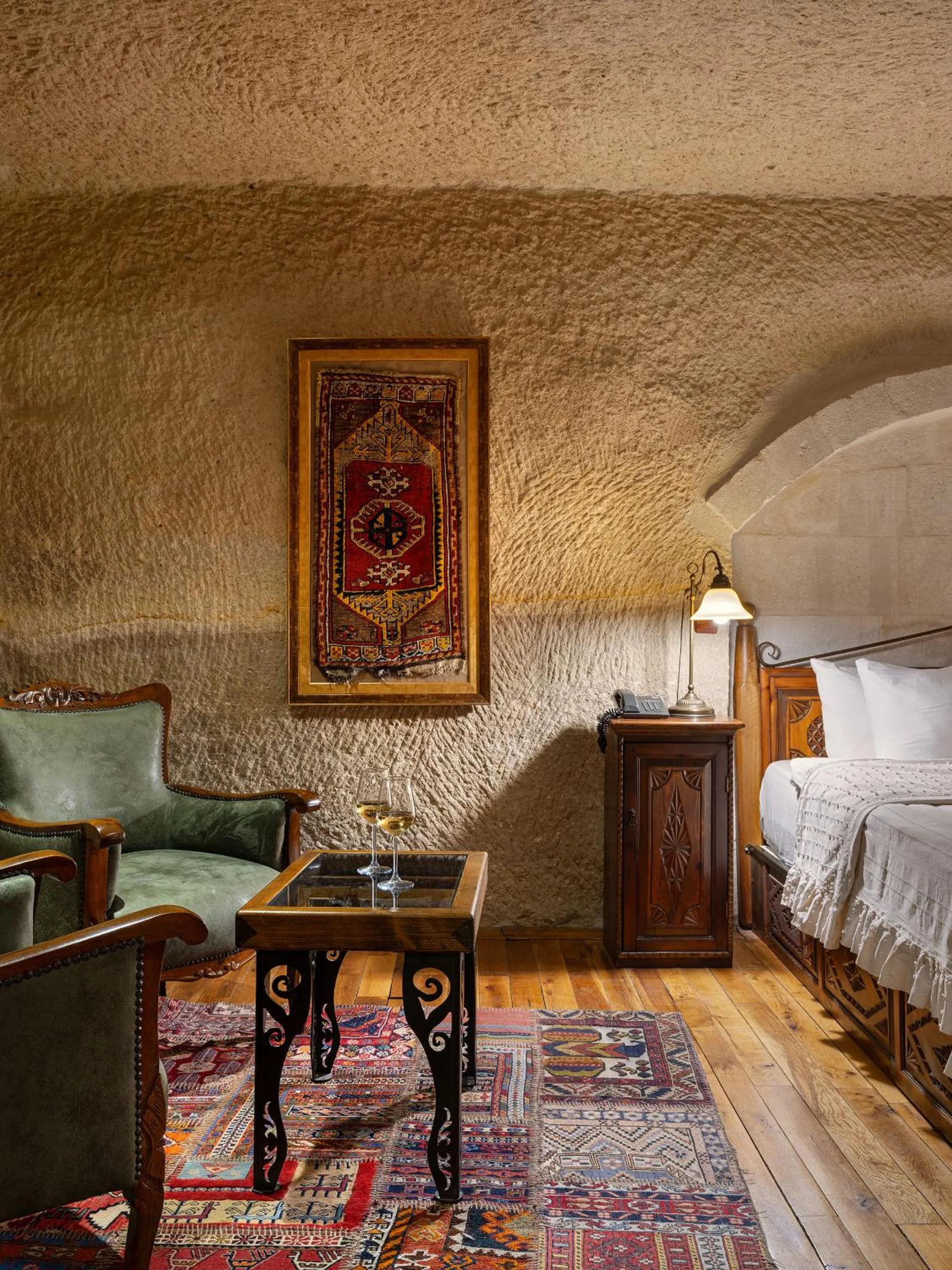 Photo of the whole room, Bed in Aza Cave Cappadocia Adult Hotel