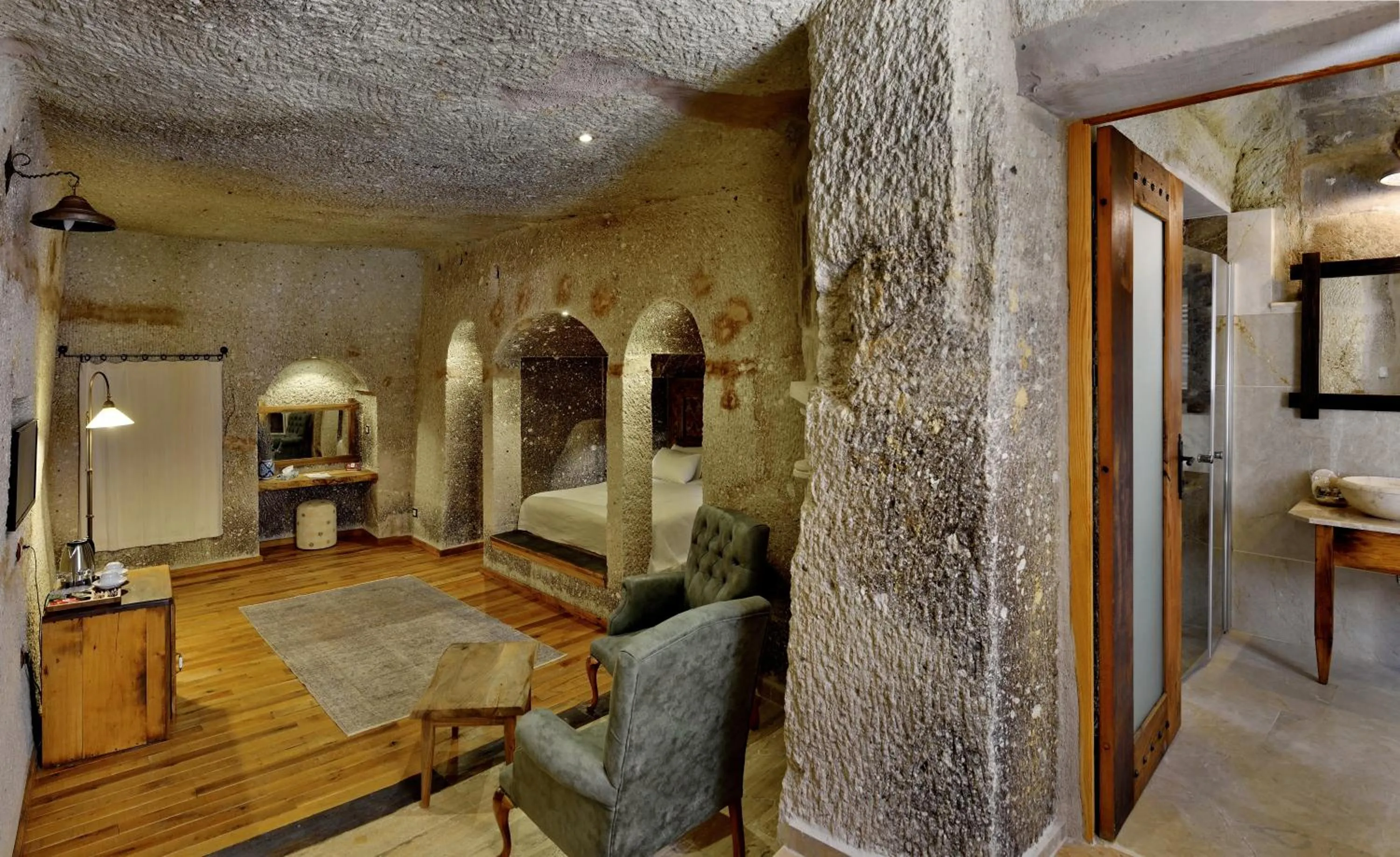 Seating area in Aza Cave Cappadocia Adult Hotel