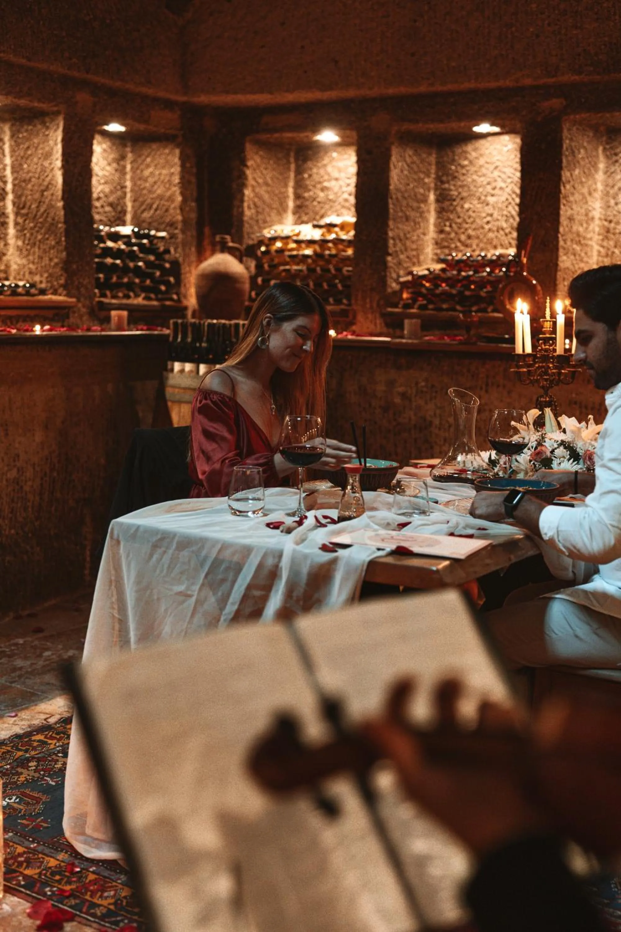 Food and drinks in Aza Cave Cappadocia Adult Hotel