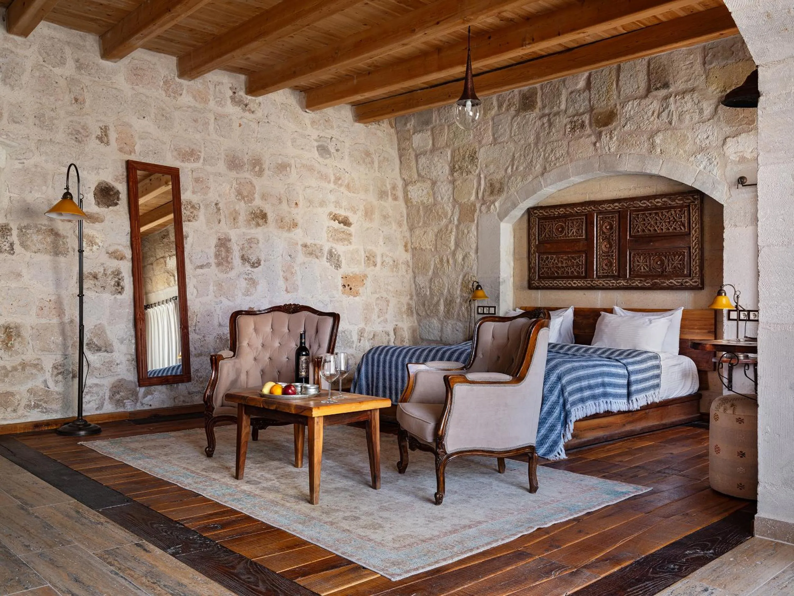 Seating area in Aza Cave Cappadocia Adult Hotel