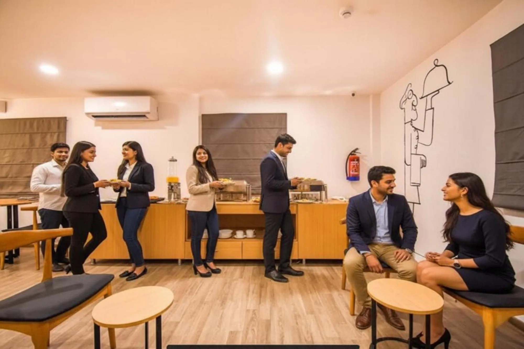 Seating area in Via Heera Holiday Inn