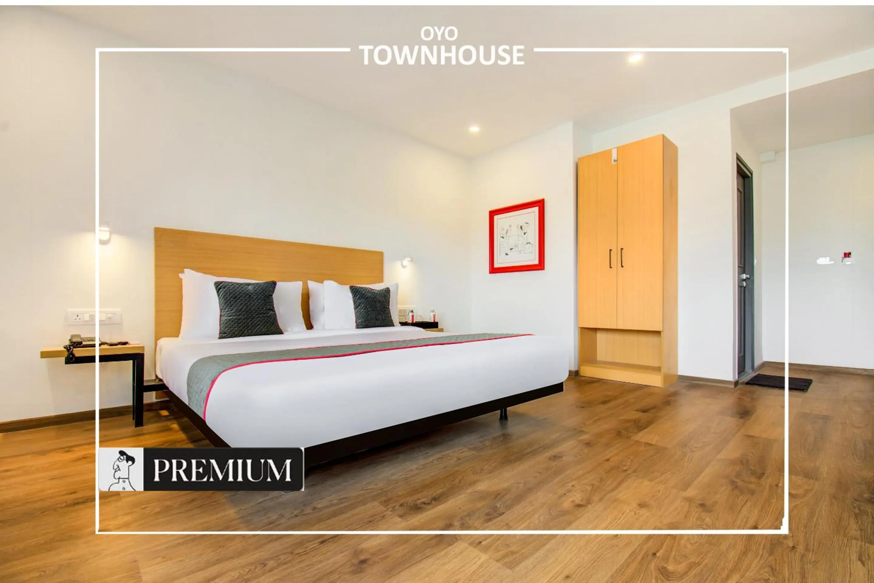 Bedroom, Bed in Townhouse Netaji Road