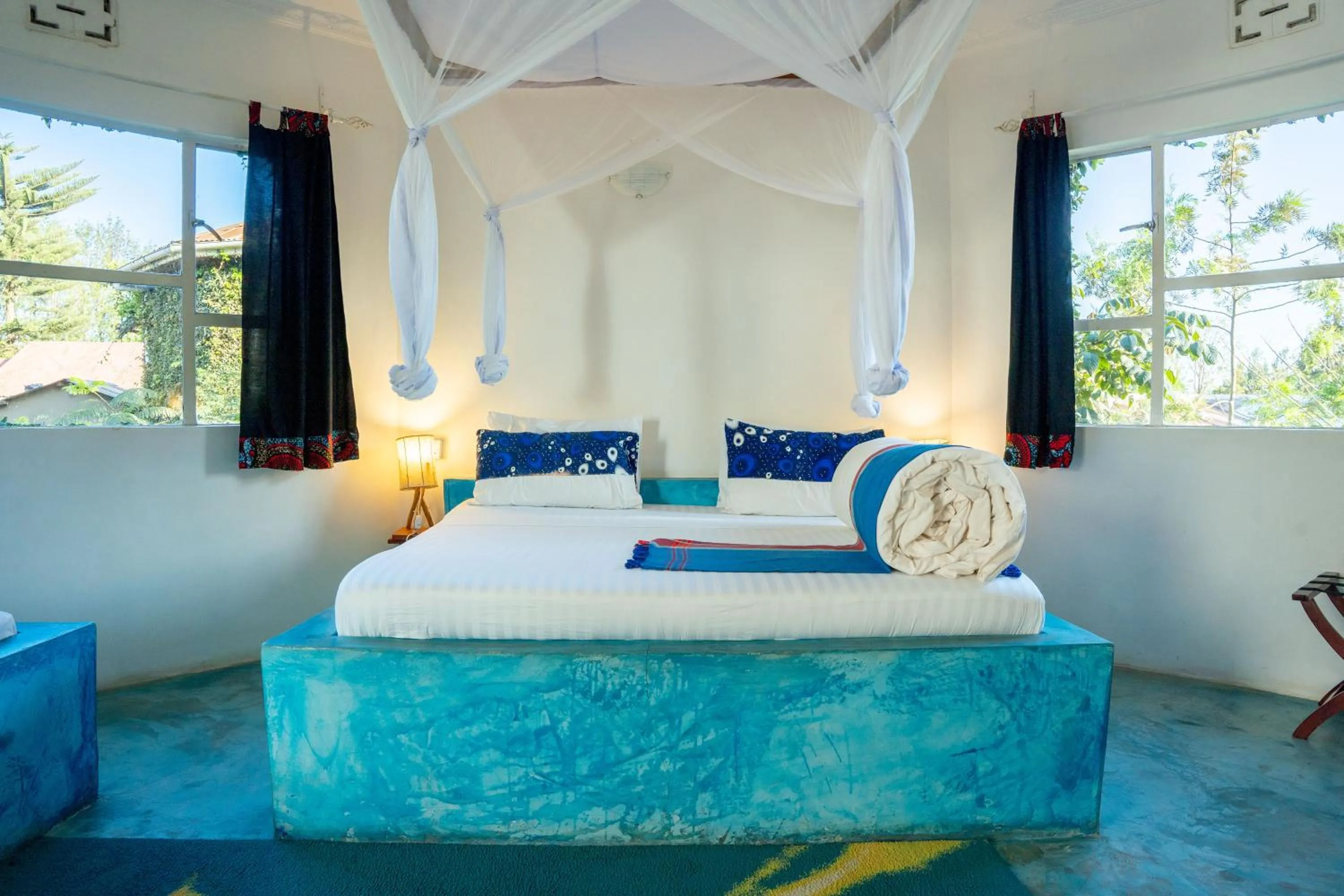 Bed in Dan Stam Hotel