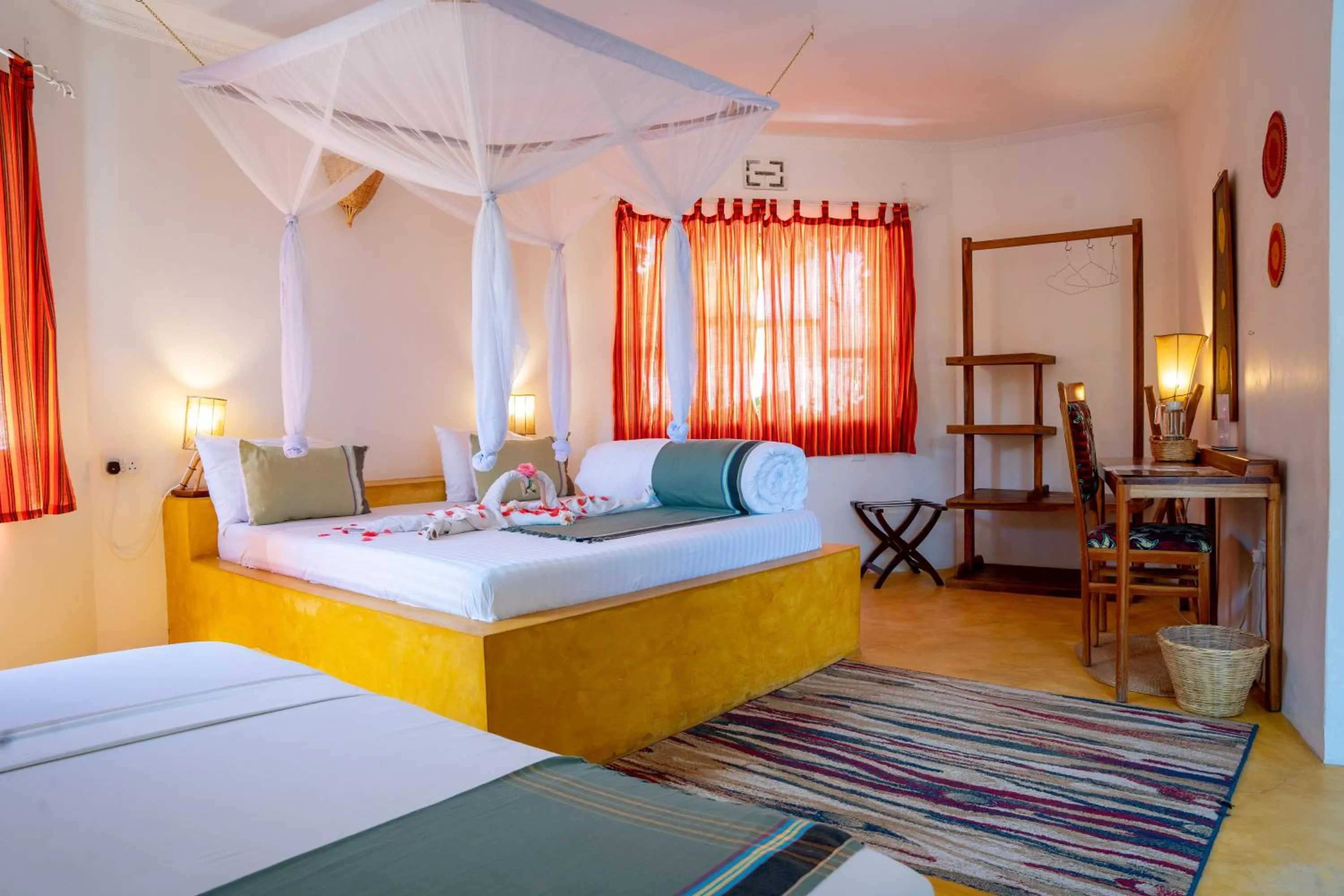 Bed in Dan Stam Hotel