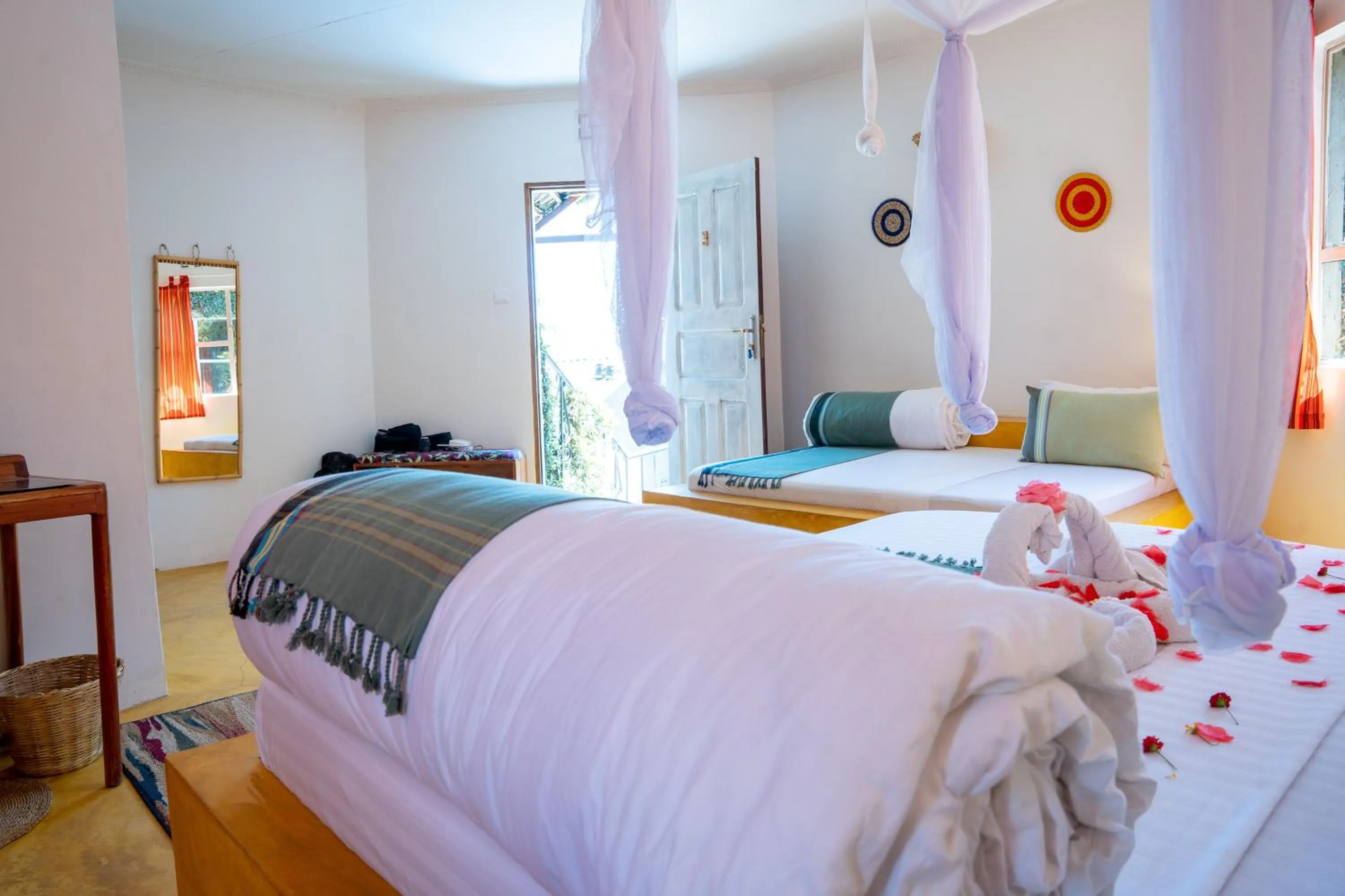 Bed in Dan Stam Hotel