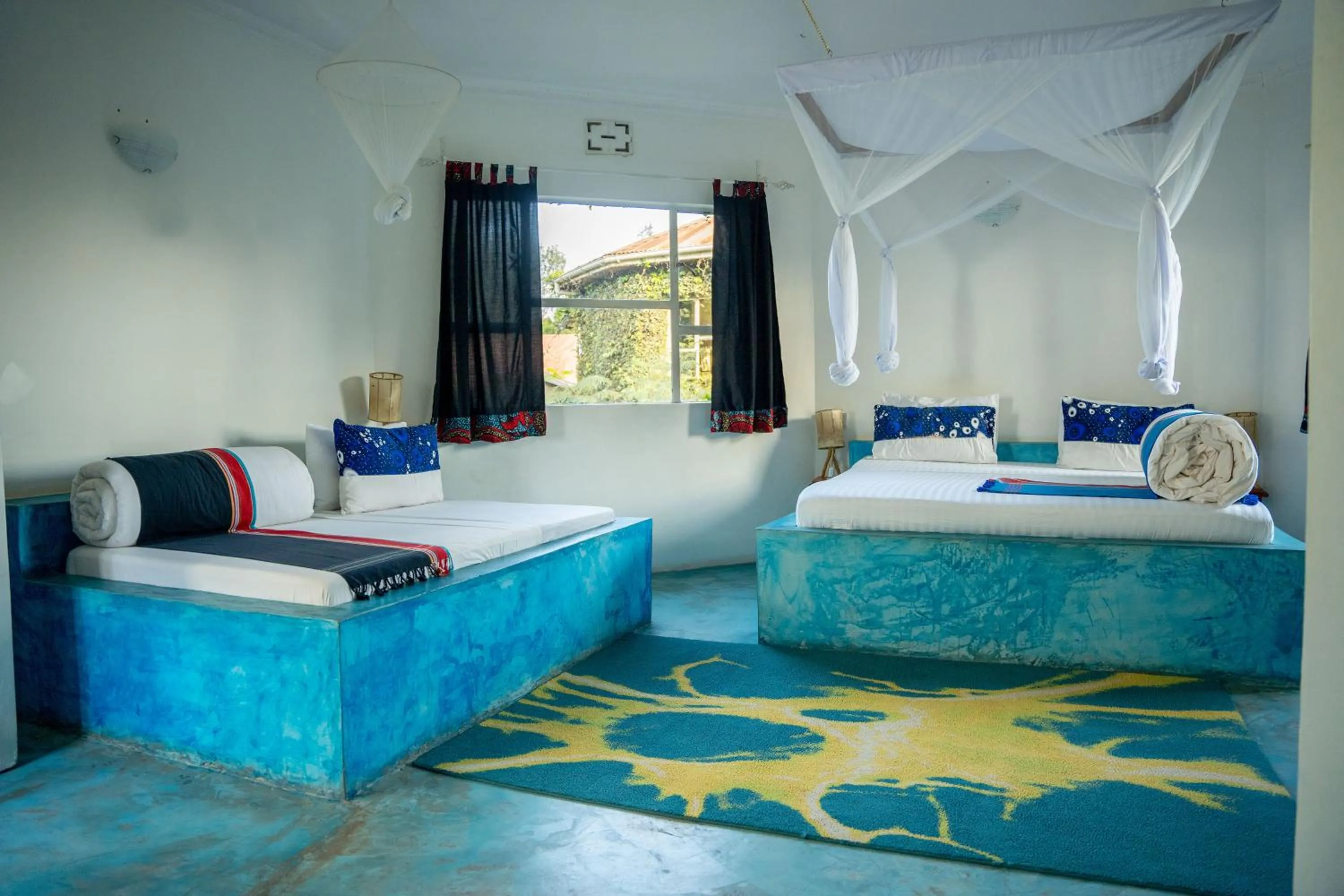 Bed in Dan Stam Hotel