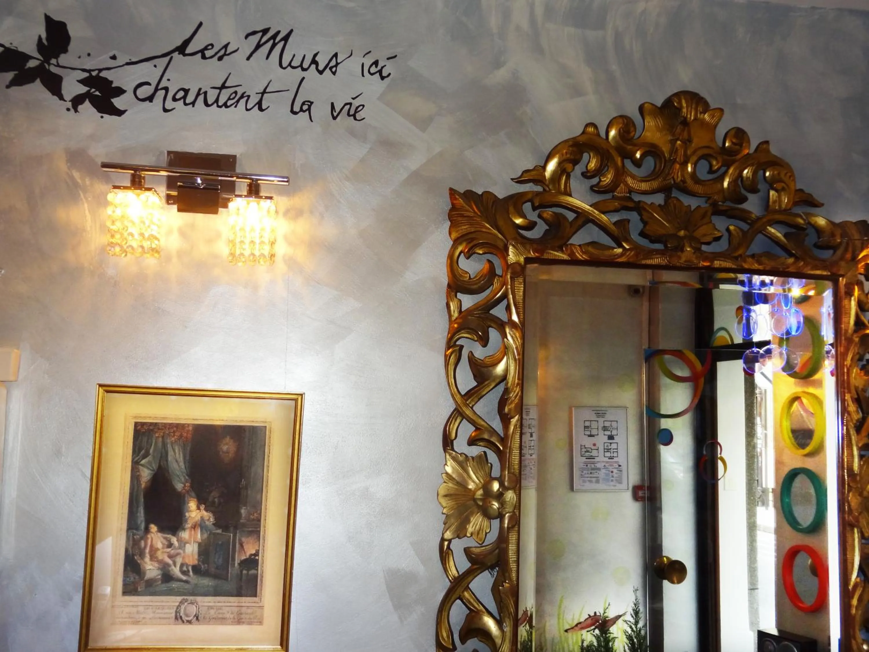 Decorative detail in Amélie Hotel