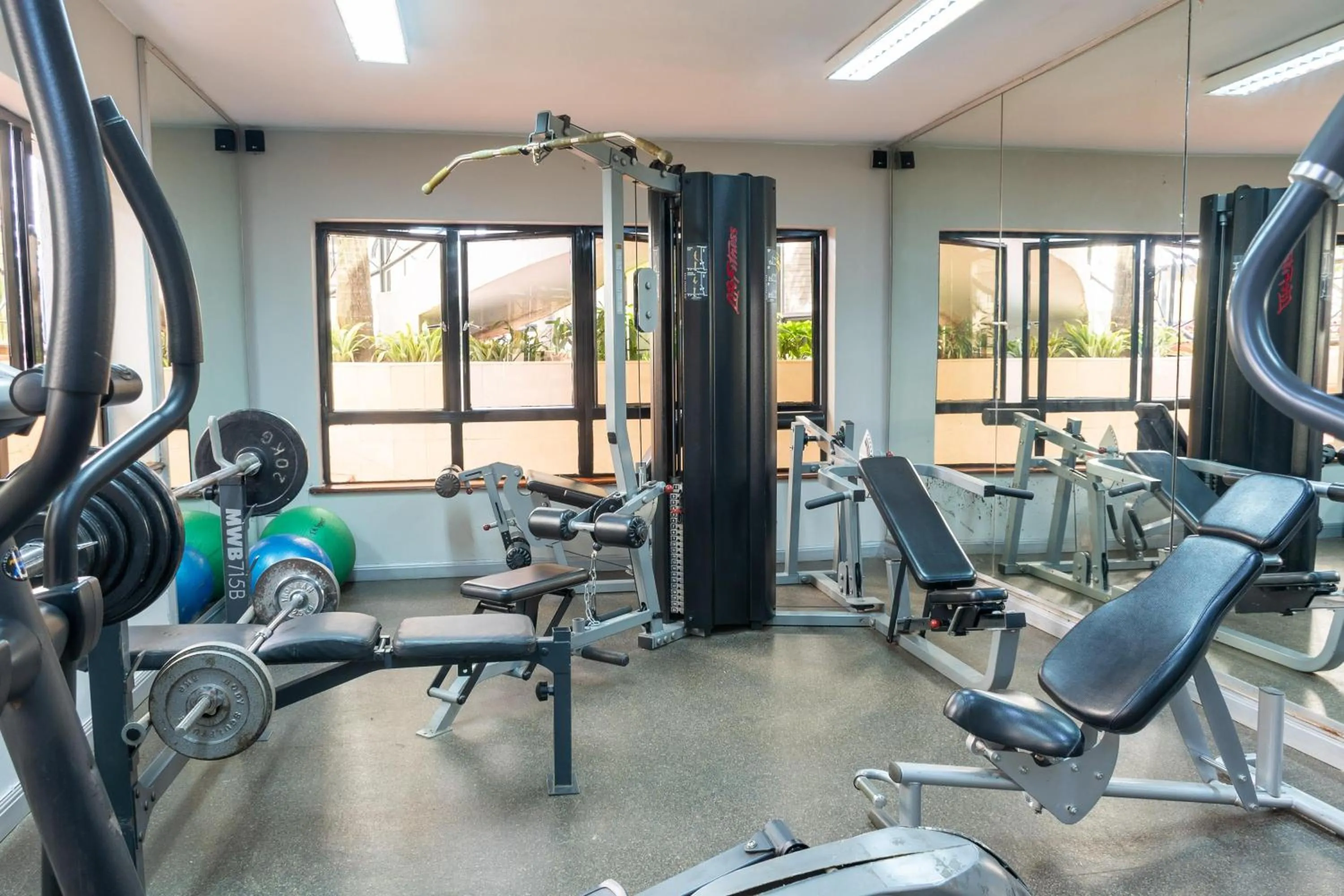 Fitness centre/facilities in CySuites Apartment Hotel