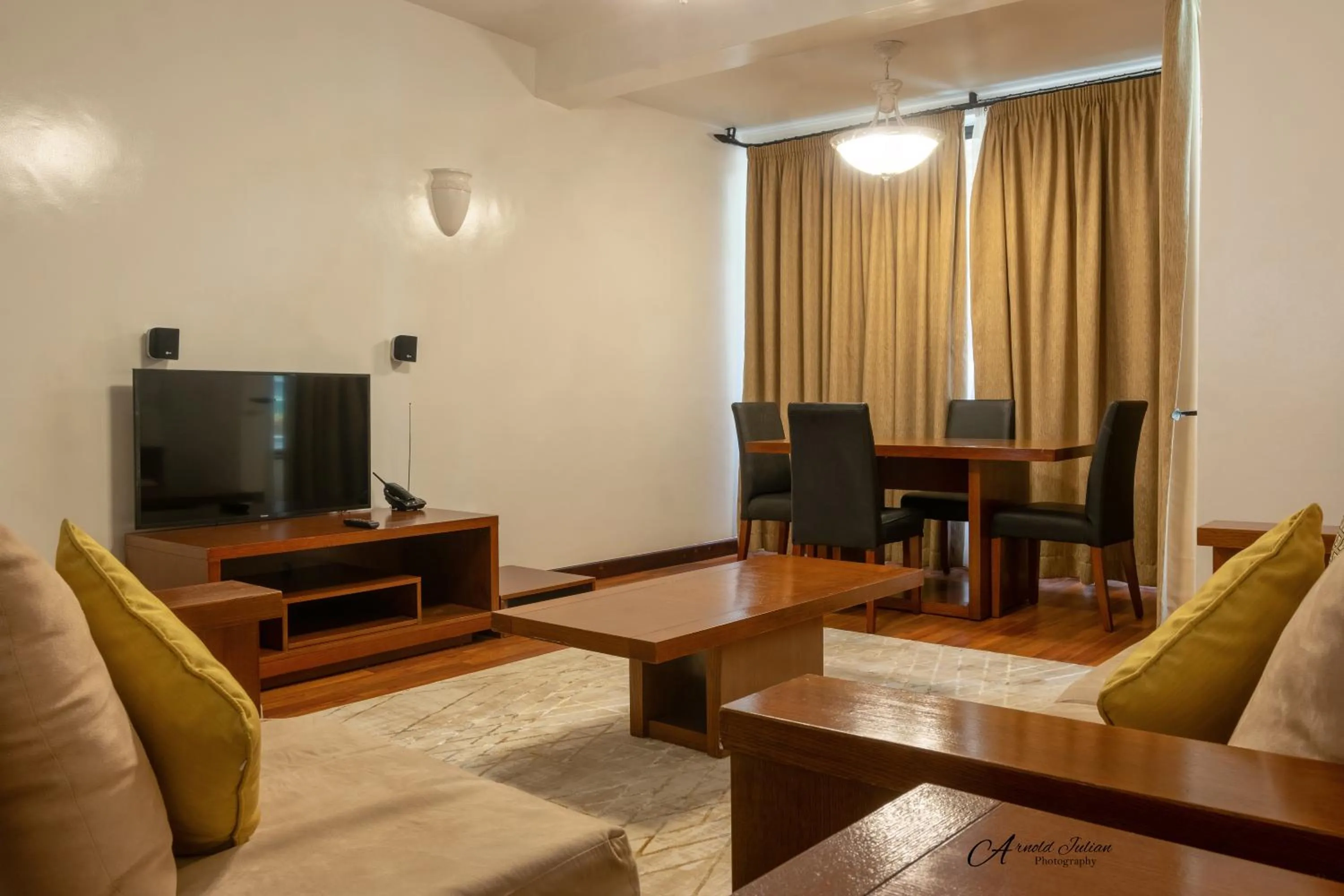 Living room in CySuites Apartment Hotel