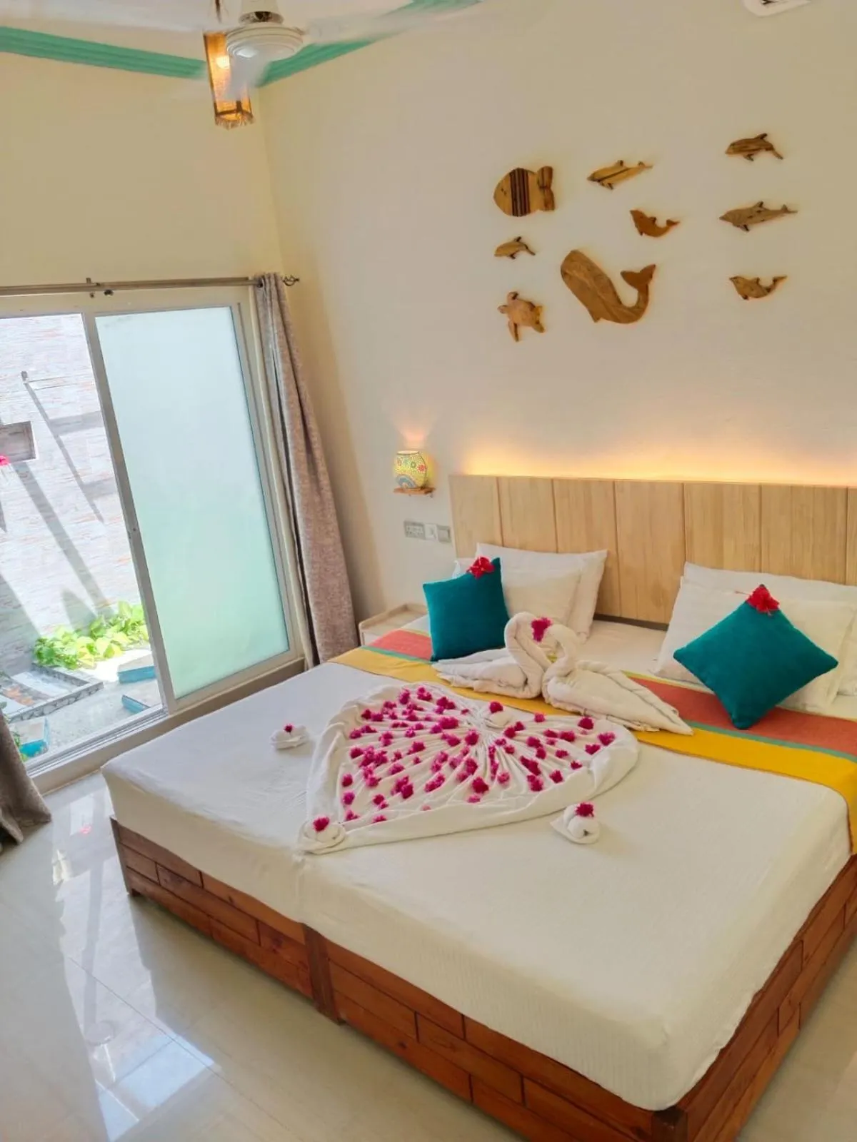 Bedroom, Bed in Dream Inn at Thulusdhoo