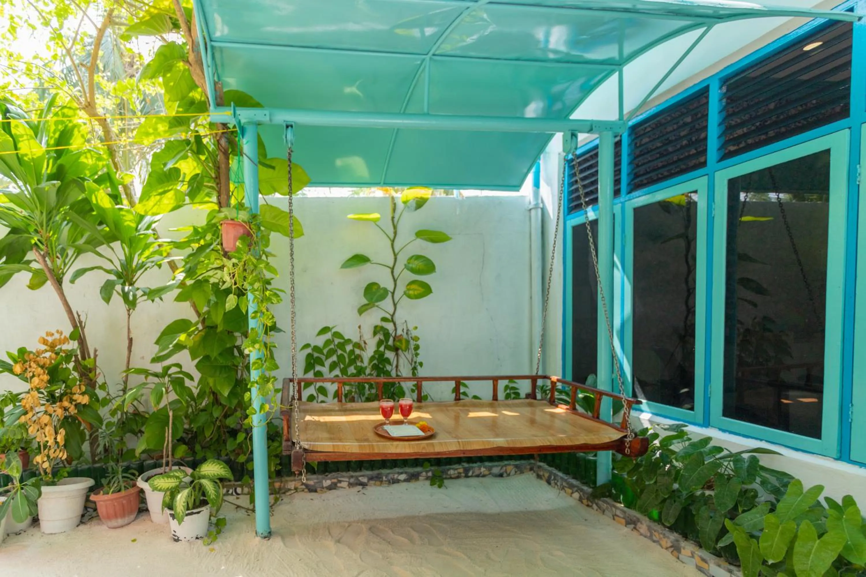 Garden in Dream Inn at Thulusdhoo