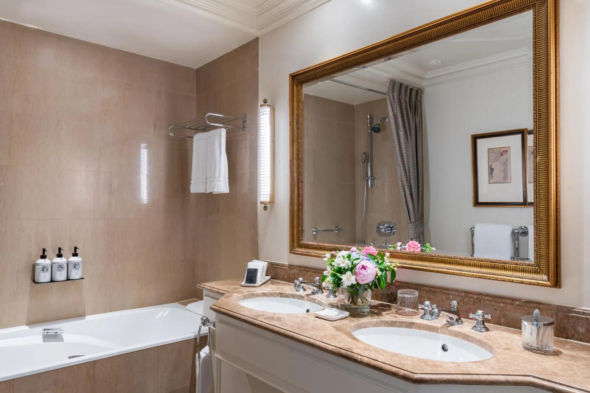 Bathroom in Four Seasons Hotel des Bergues Geneva