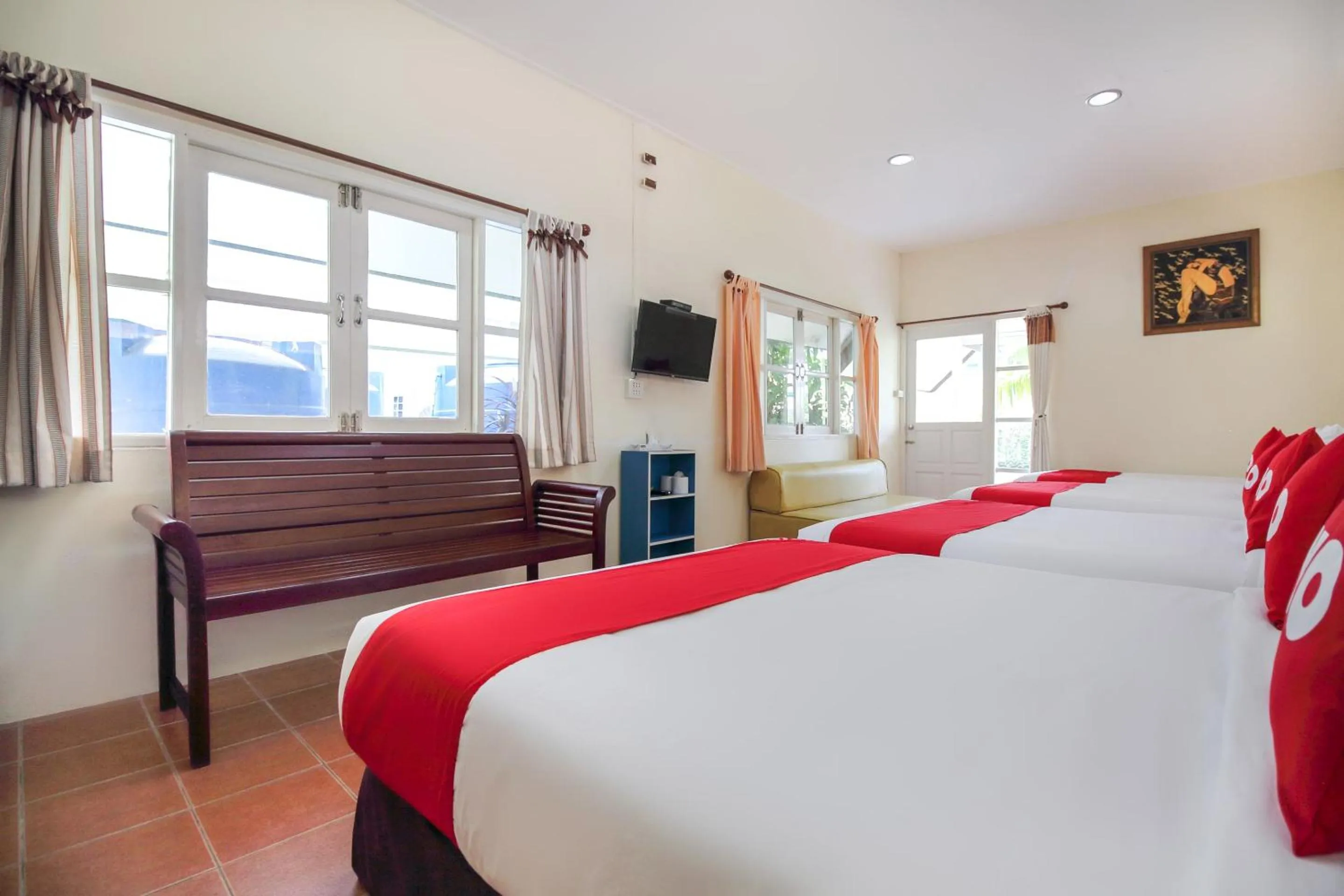 Bedroom, Bed in OYO 606 Baan Suansabai Pleanpanmai Resort Amphawa