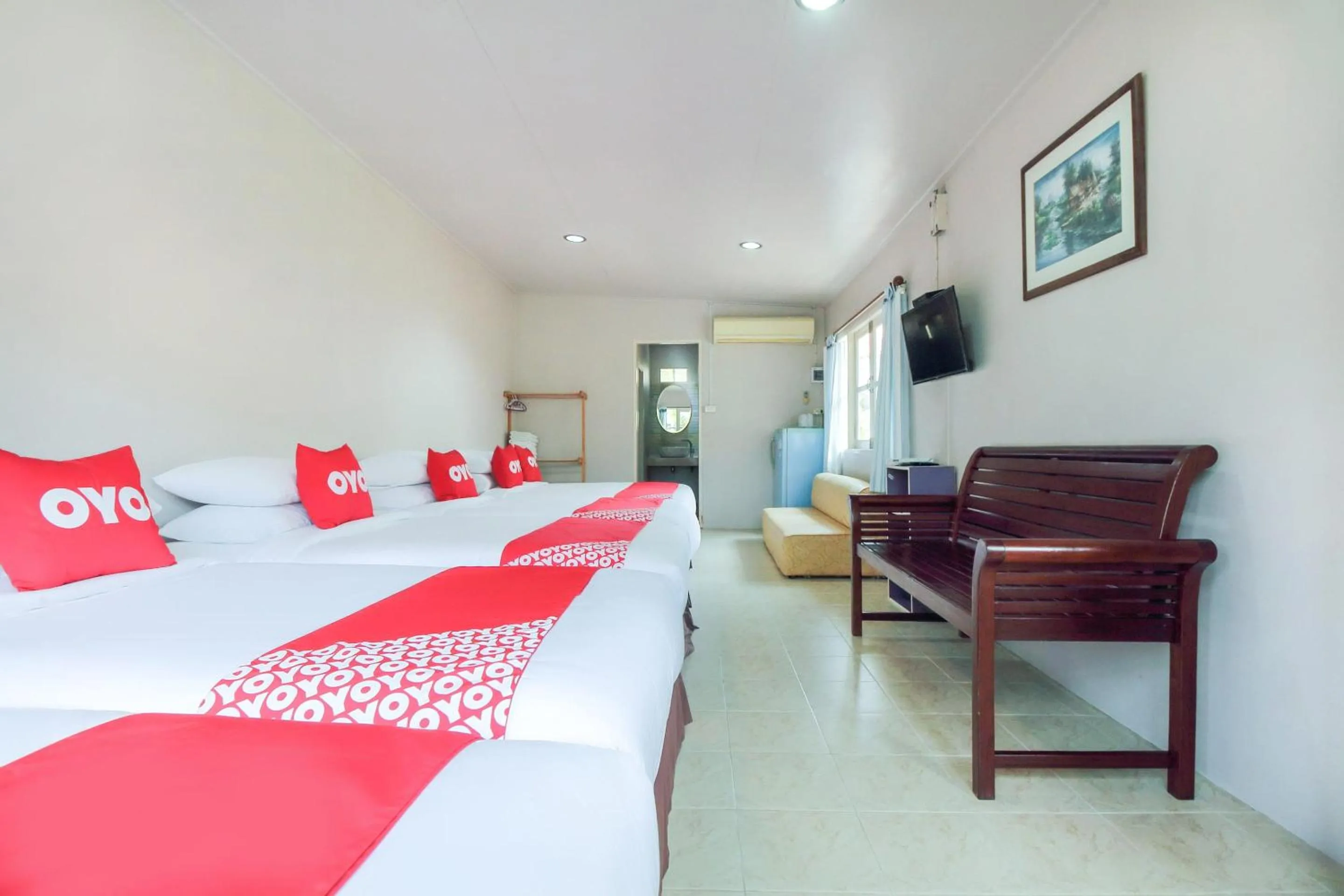 Bedroom, Bed in OYO 606 Baan Suansabai Pleanpanmai Resort Amphawa