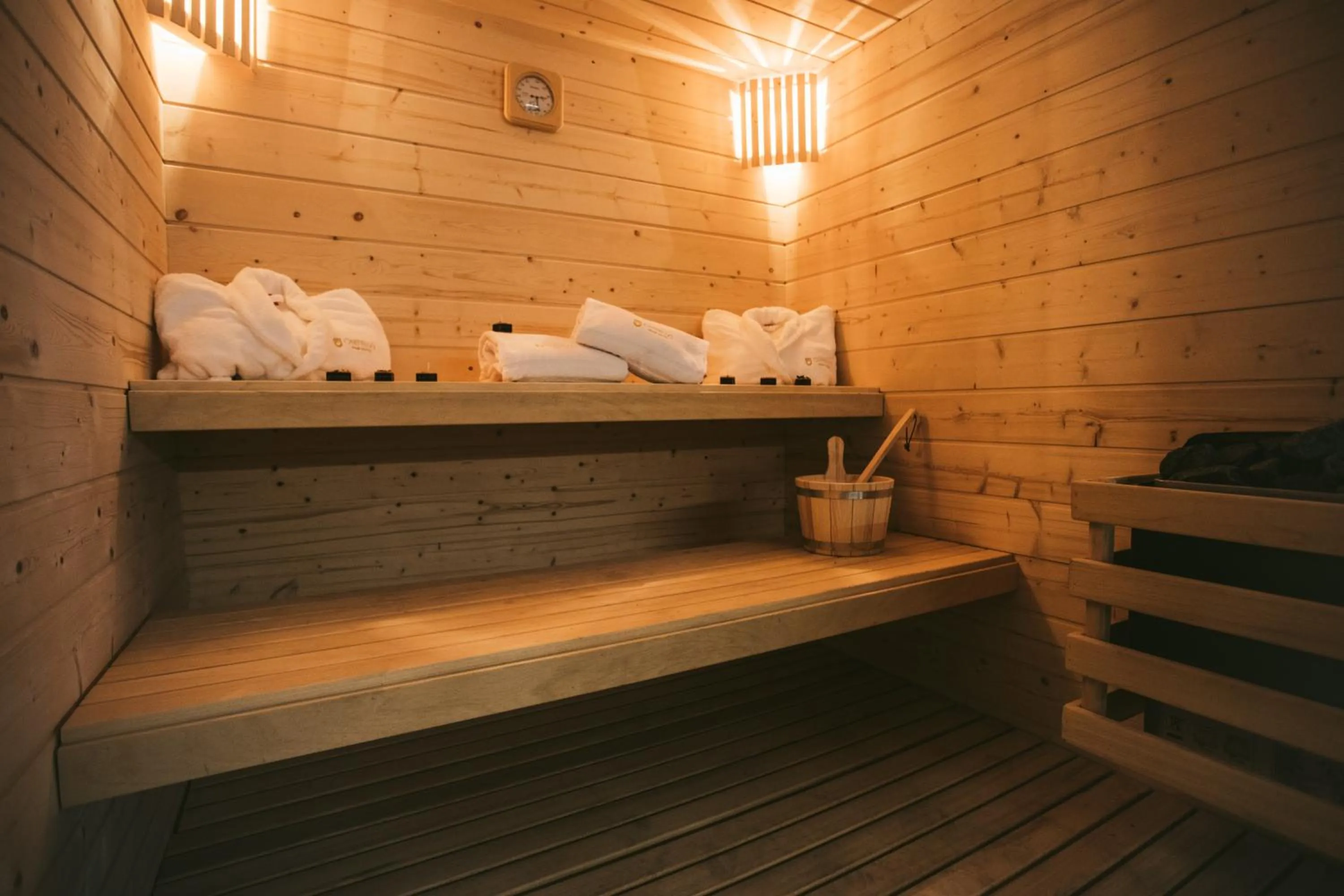 Sauna in Castello Prime Suites