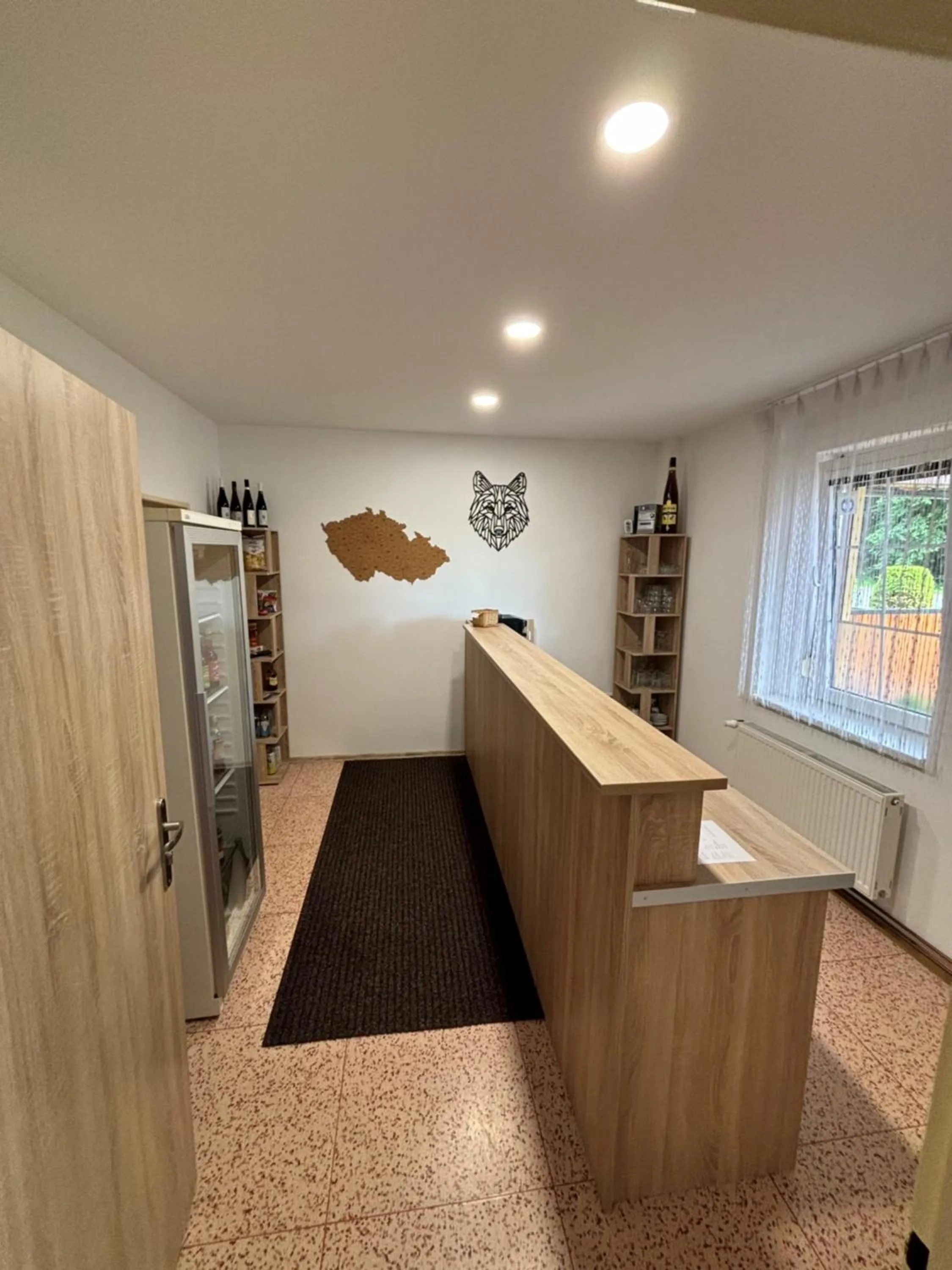 Lobby or reception in Penzion a autokemp Wolf