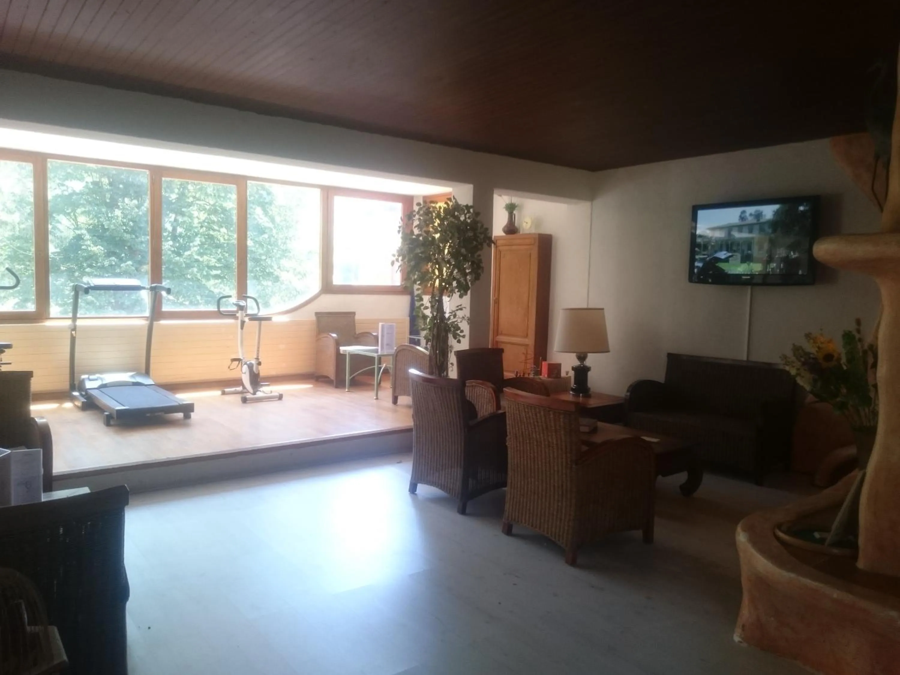 Communal lounge/ TV room in Hotel Le Mas Fleuri
