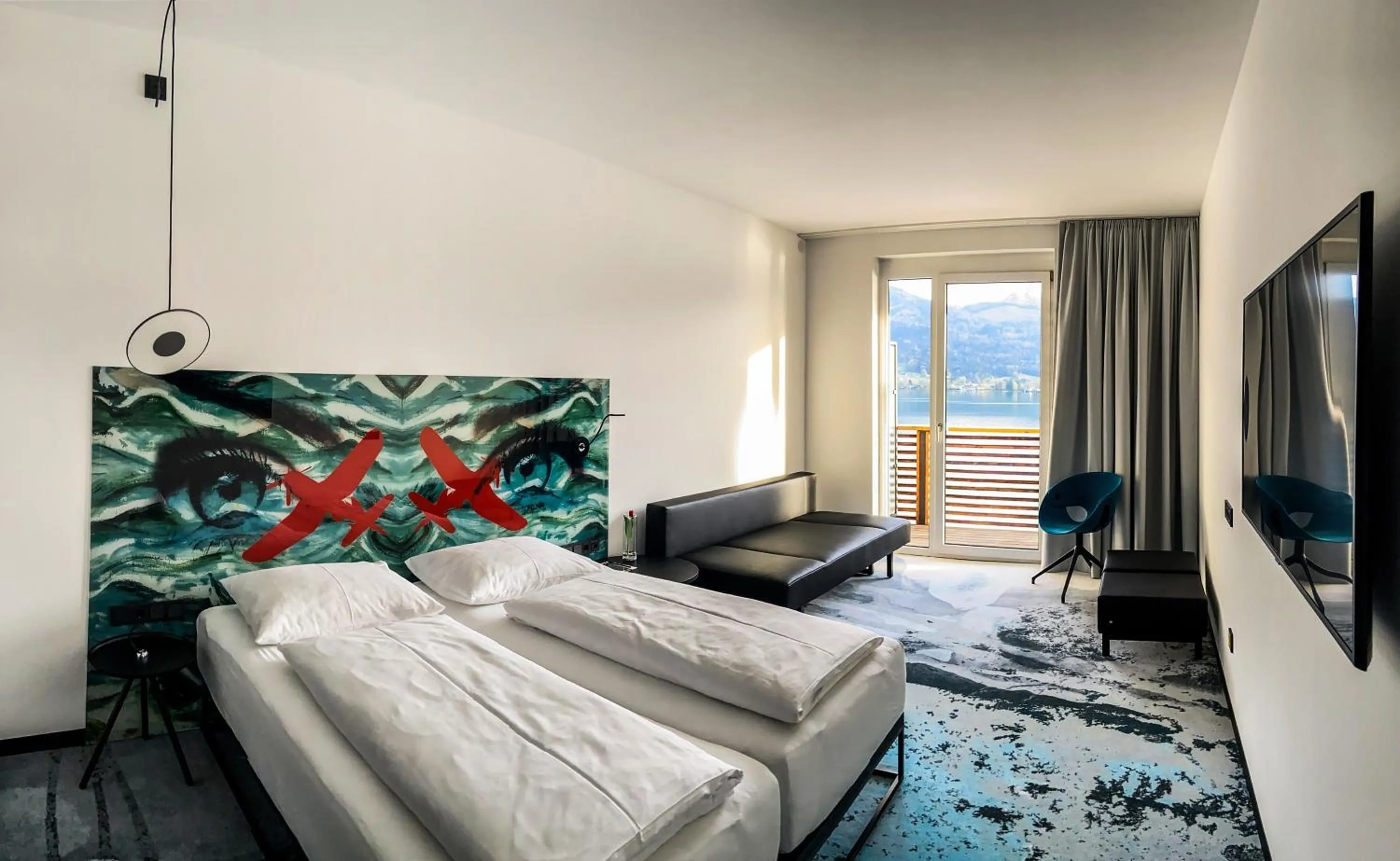 Balcony/Terrace, Bed in Scalaria Sunset Wing