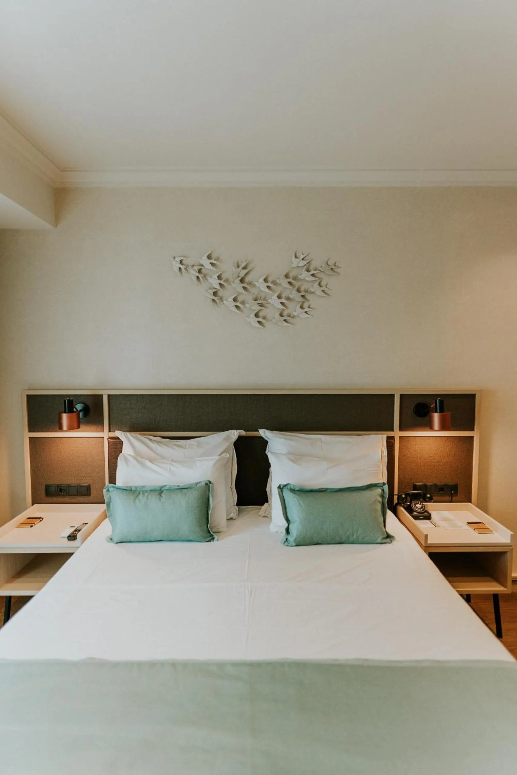 Bed in Pefkaki Boutique Hotel Loutraki