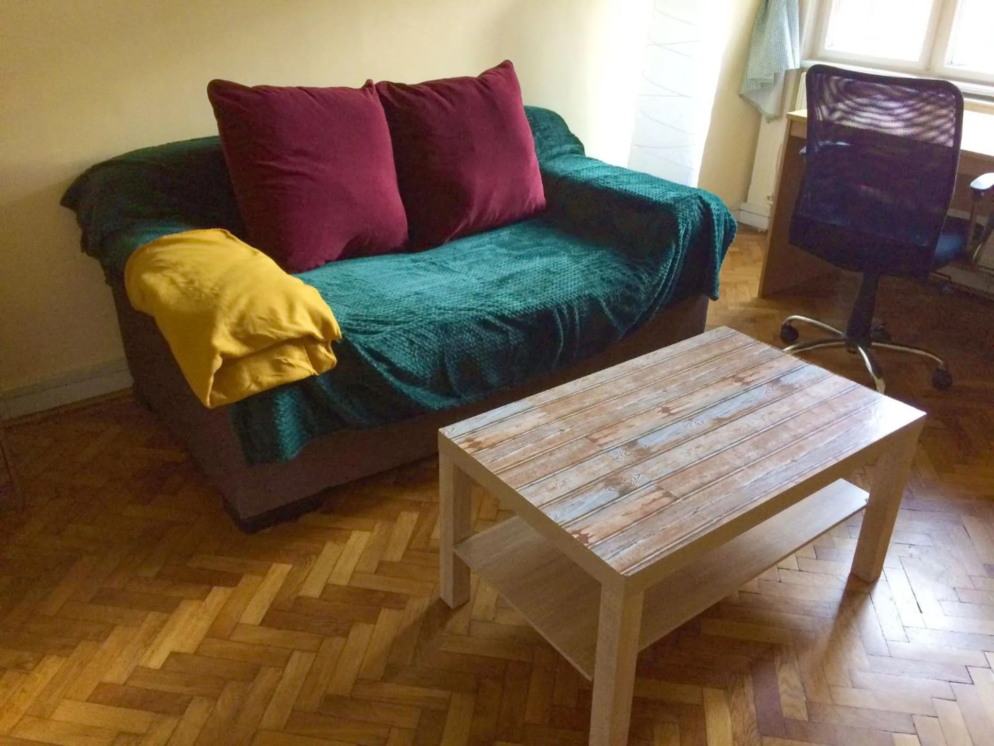 Seating area in Zen Hostel by Central Market