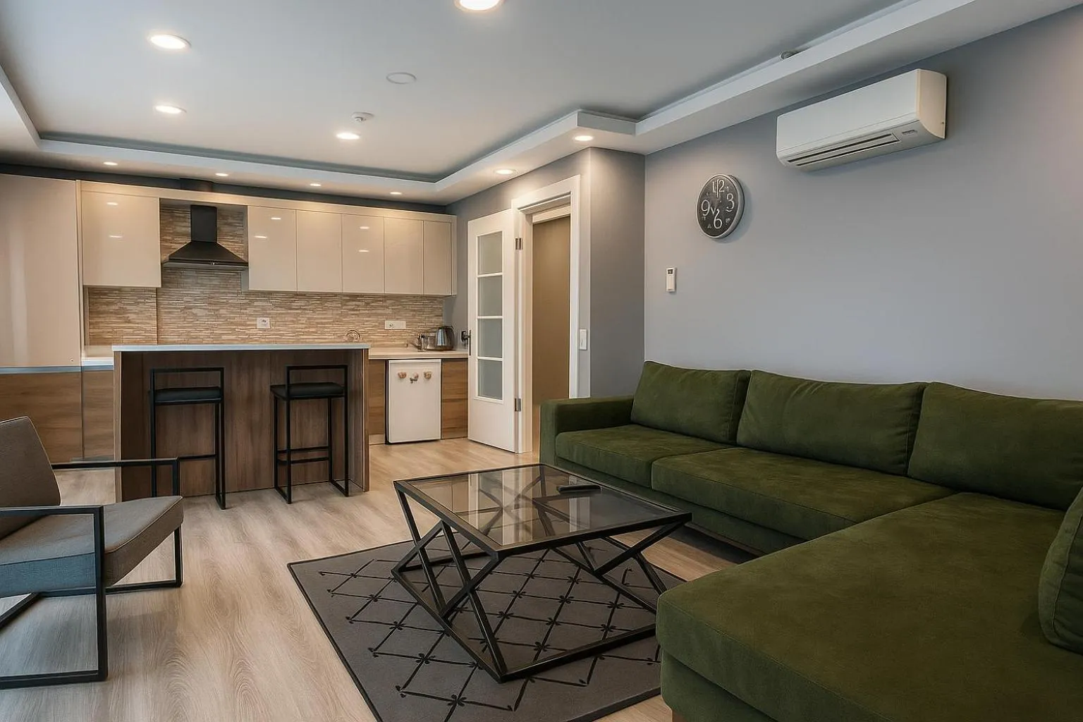 Kitchen or kitchenette in On4 Rooms & Suites