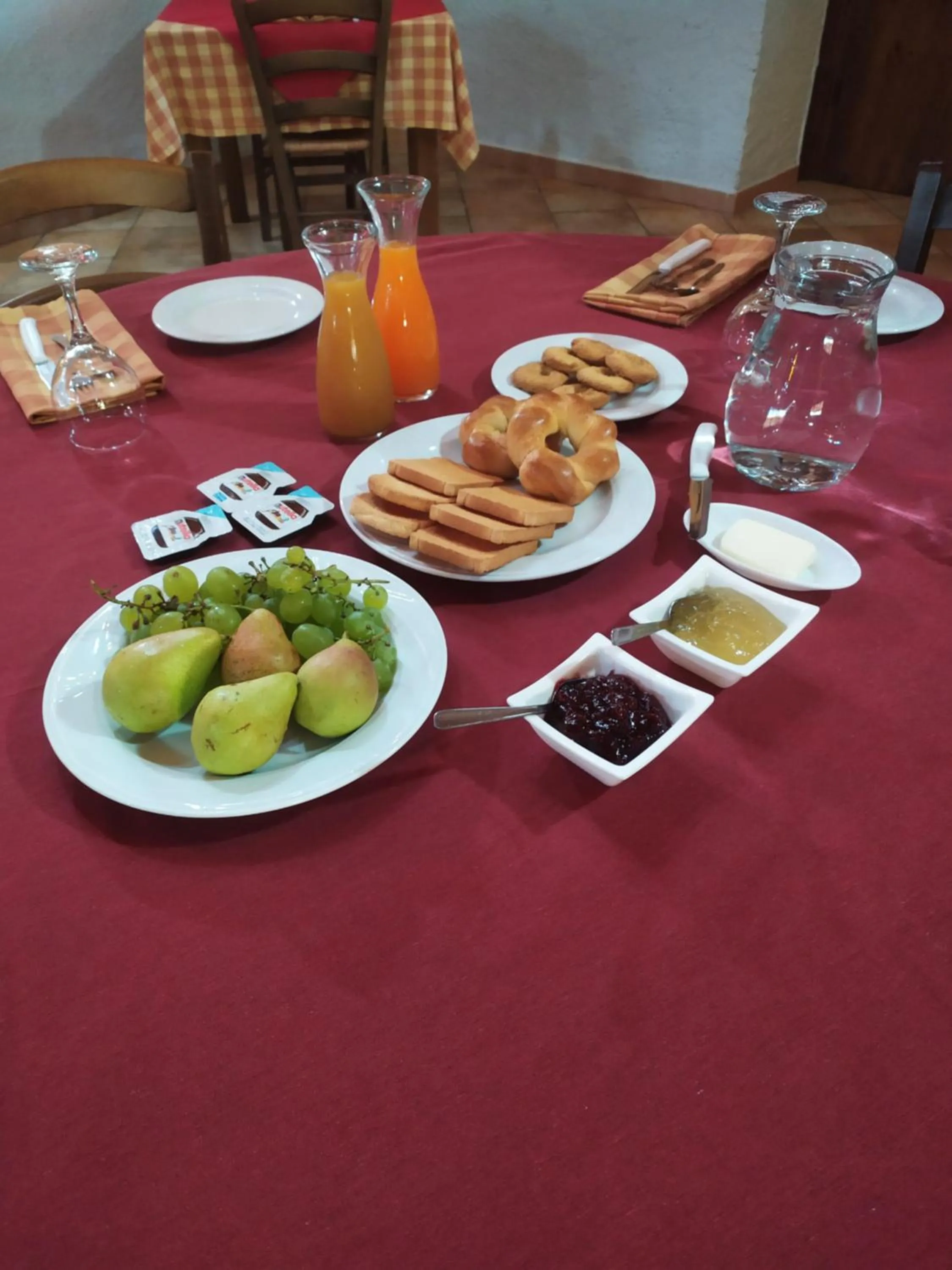 Food and drinks in B&B Francesca