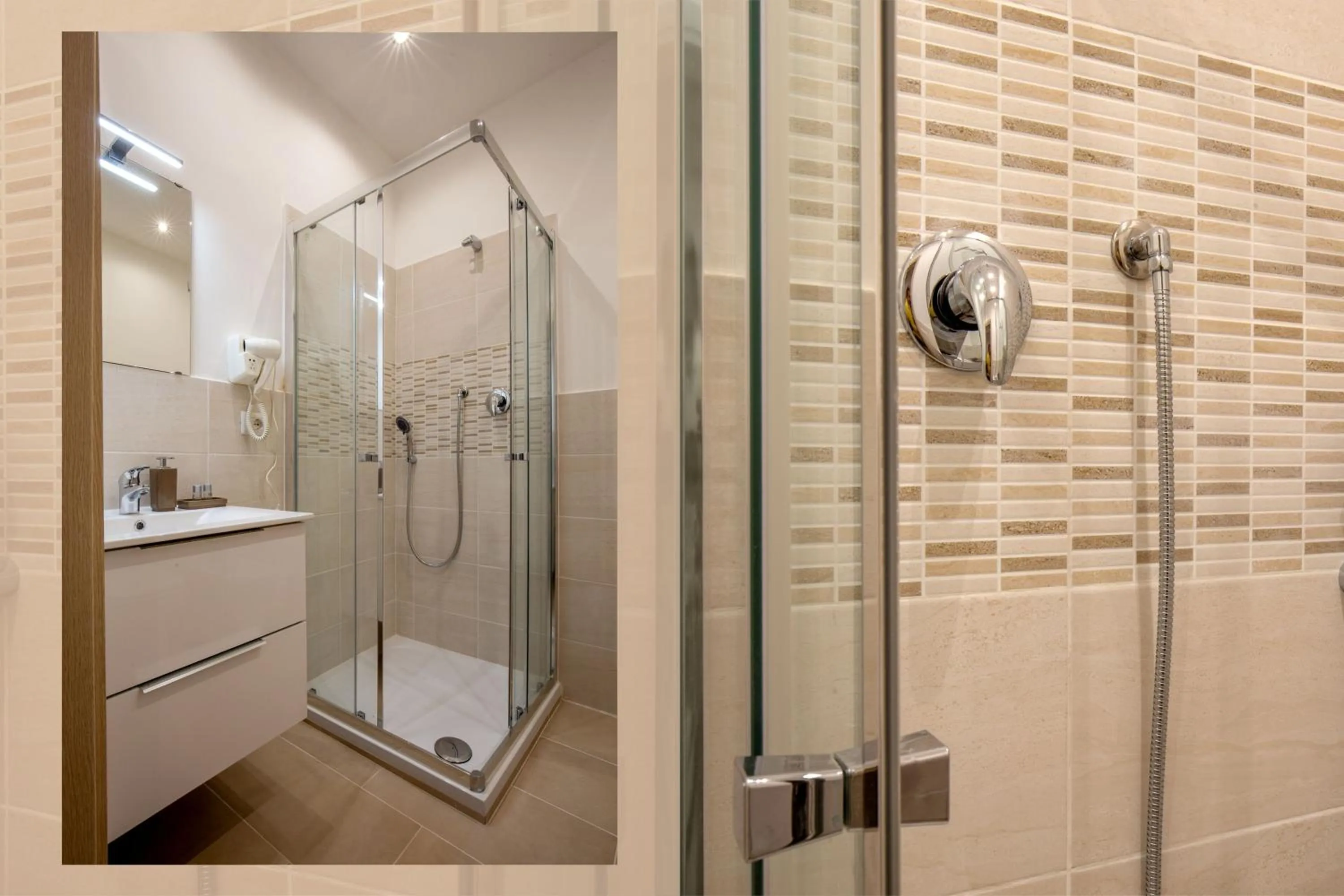 Shower in Domus Veneto Rome